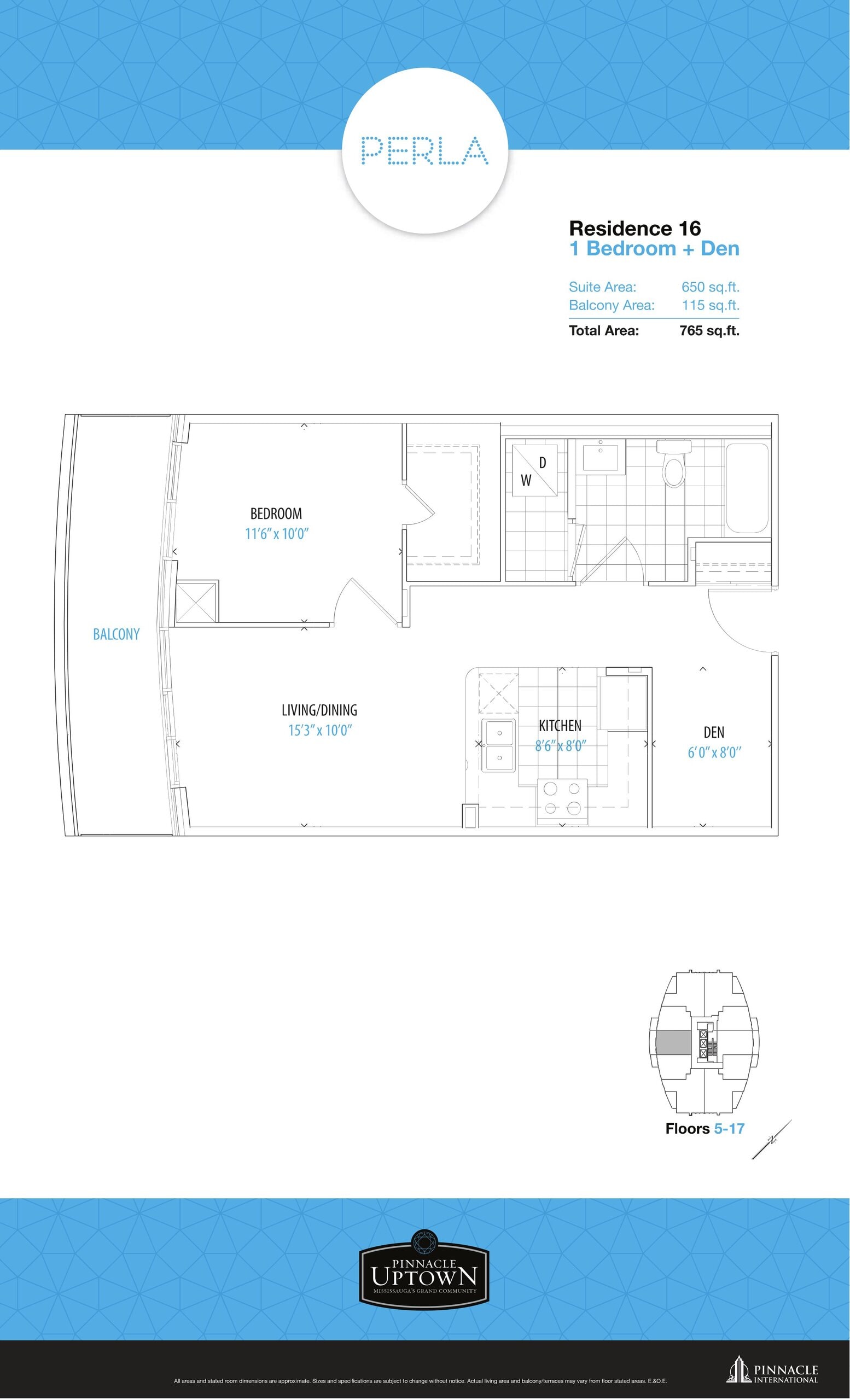 Residence 16 floor plan