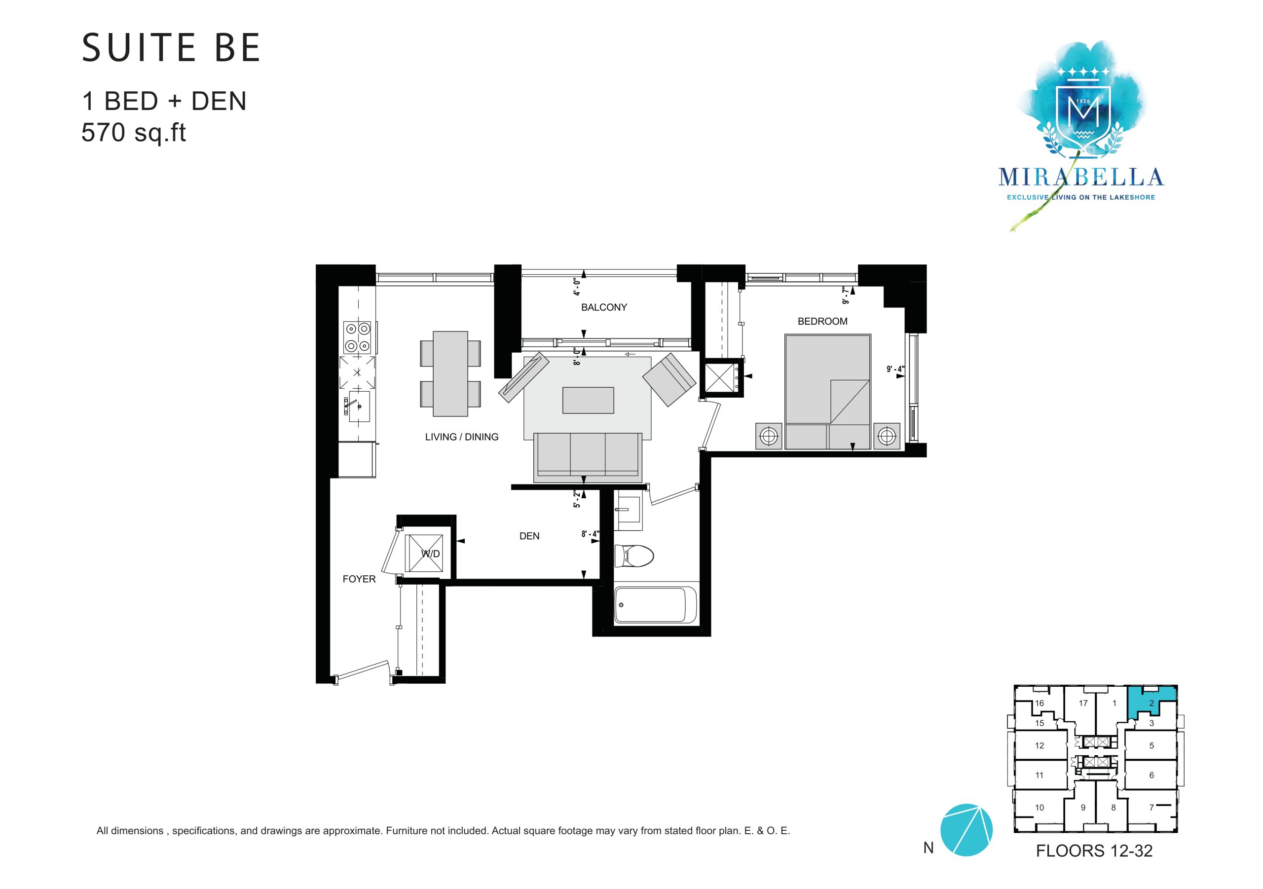 Suite BE floor plan