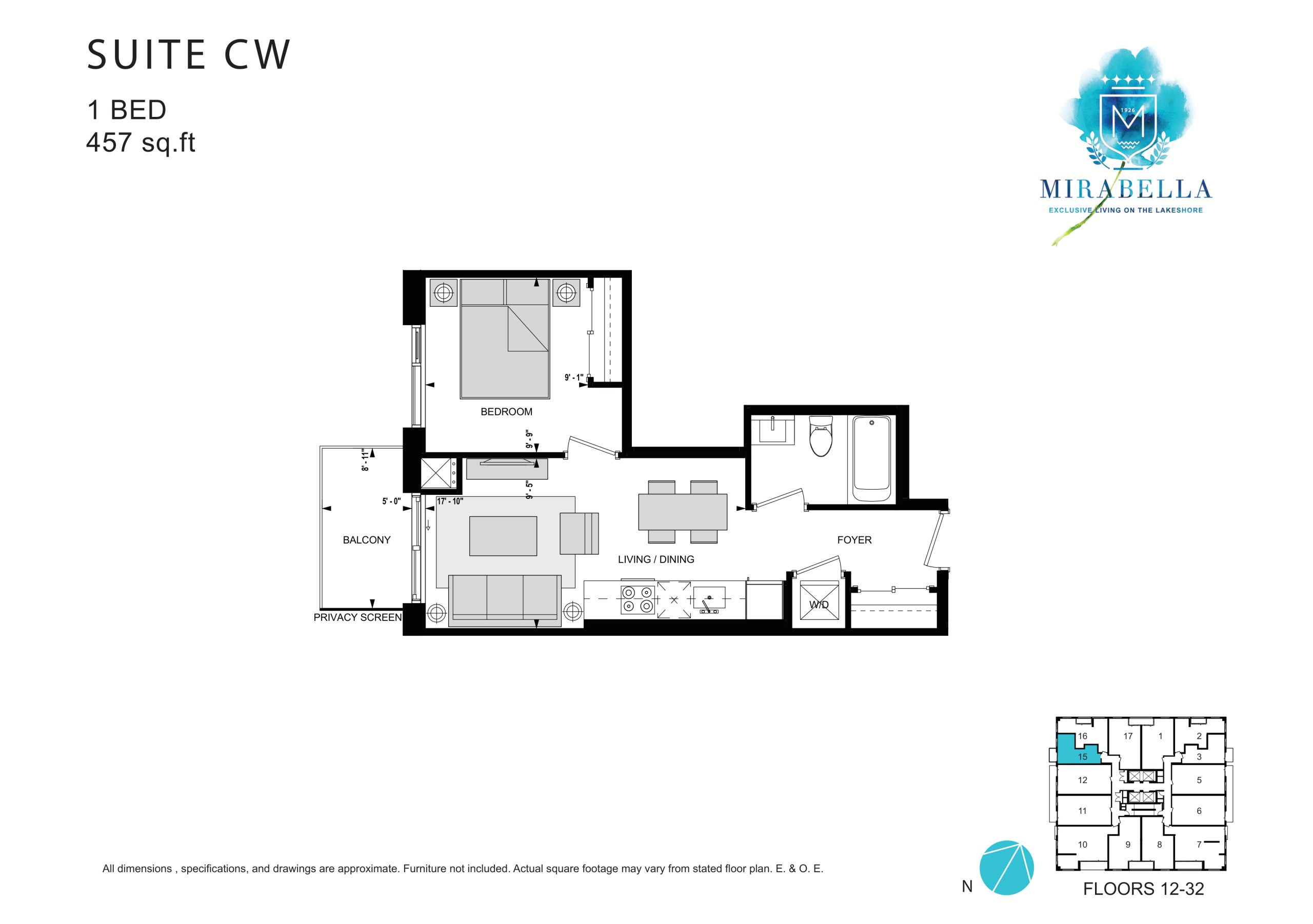 Suite CW floor plan