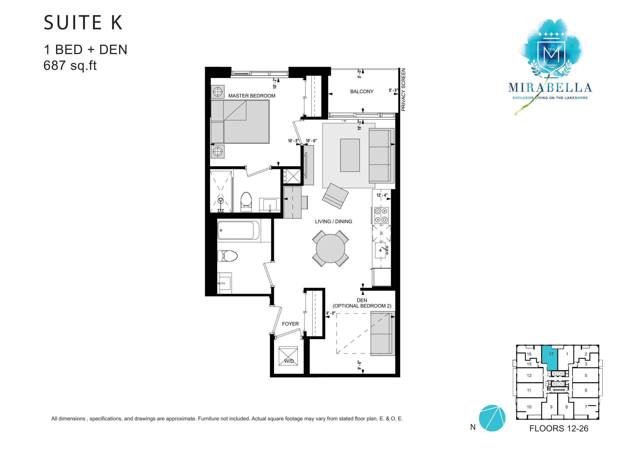 Suite K floor plan