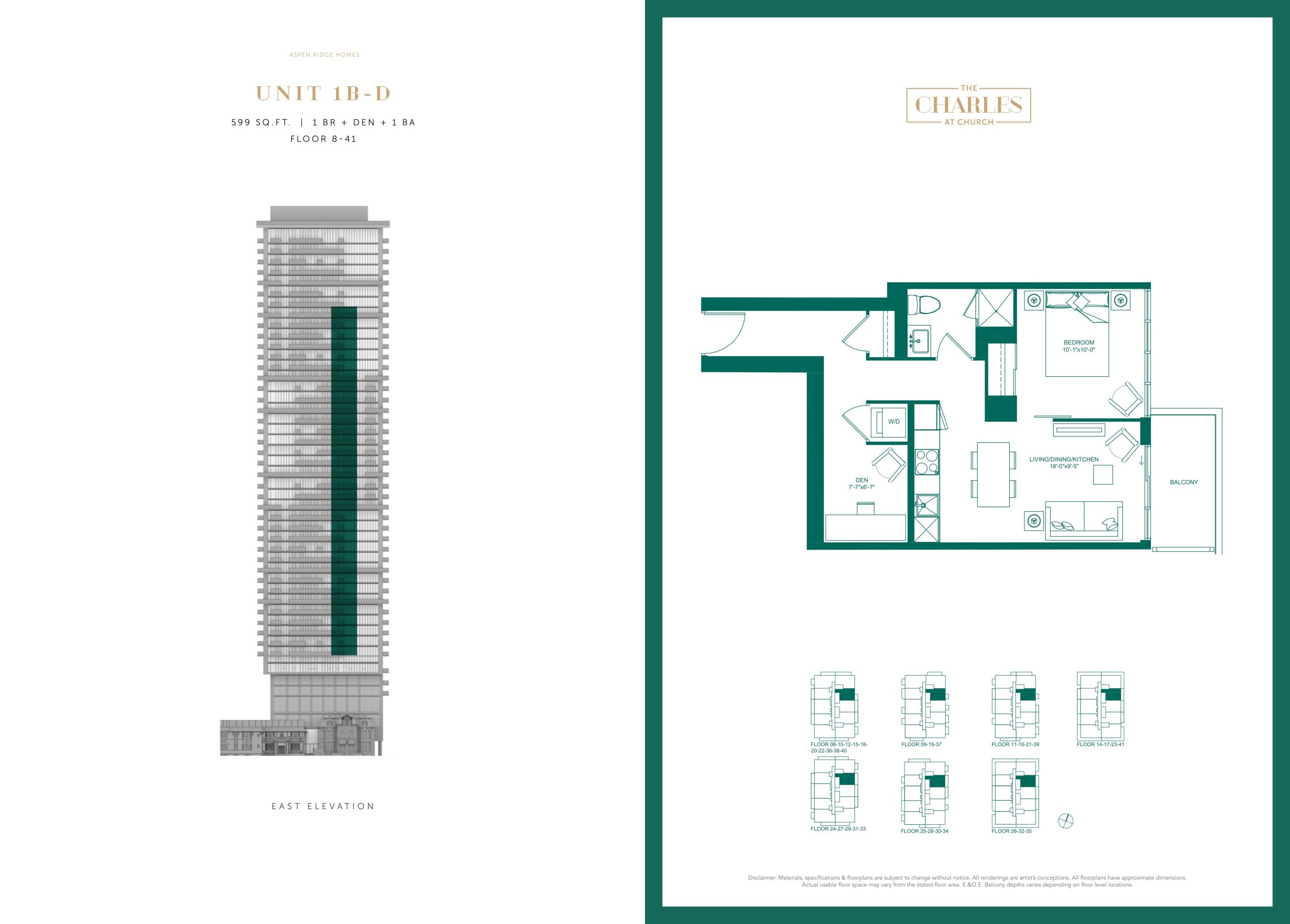 Unit 1B-D floor plan