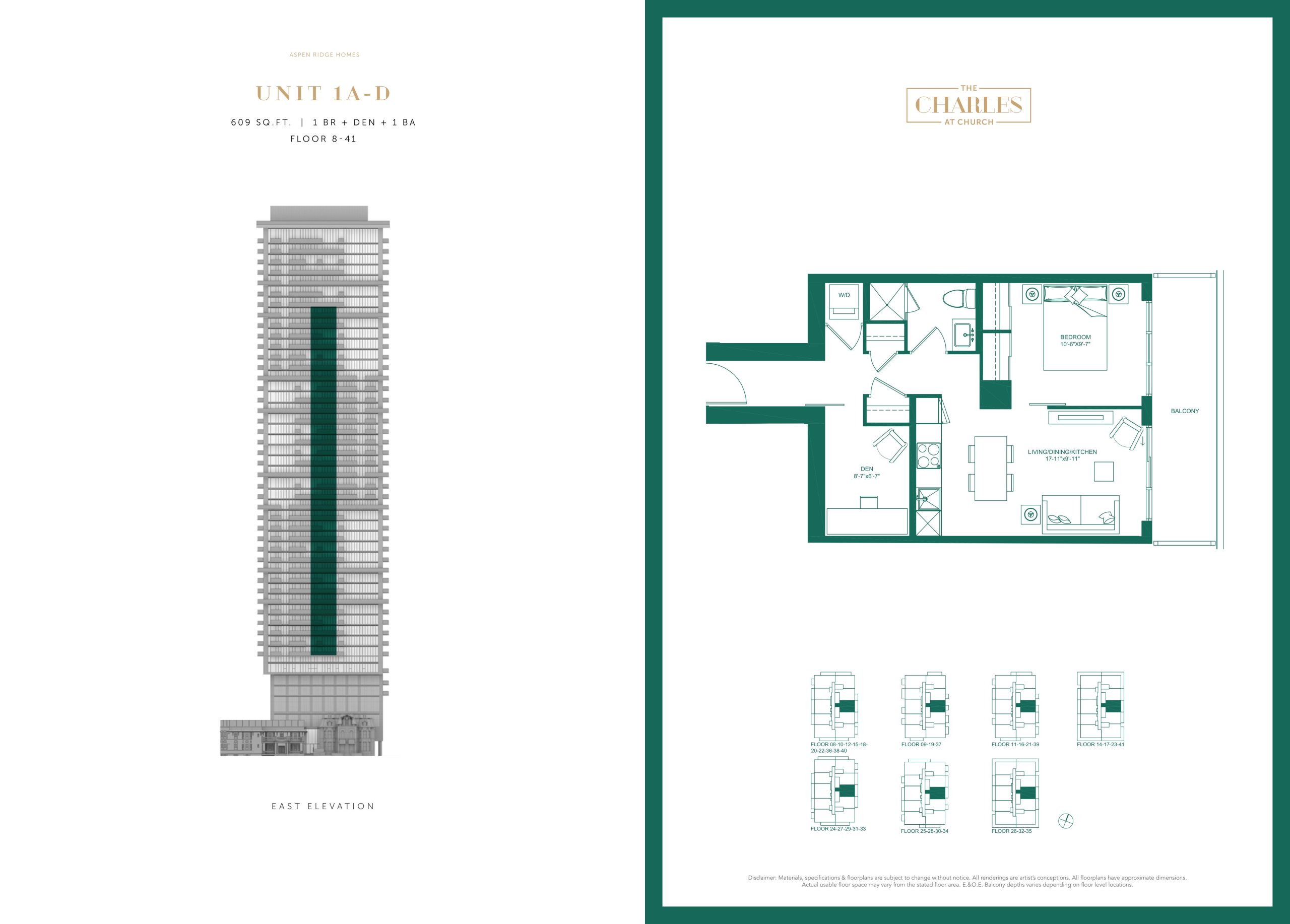 Unit 1A-D floor plan
