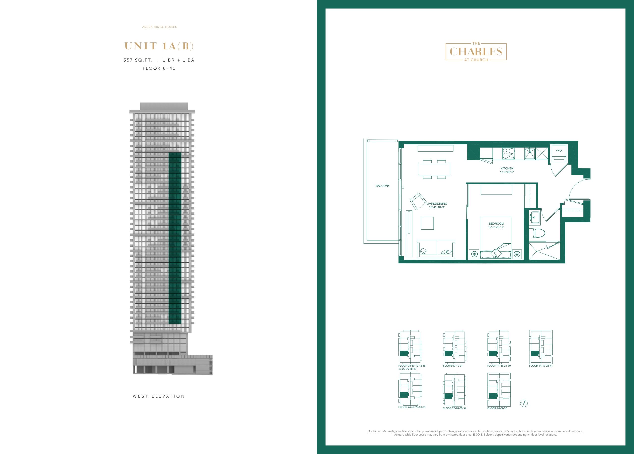 Unit 1A (R) floor plan