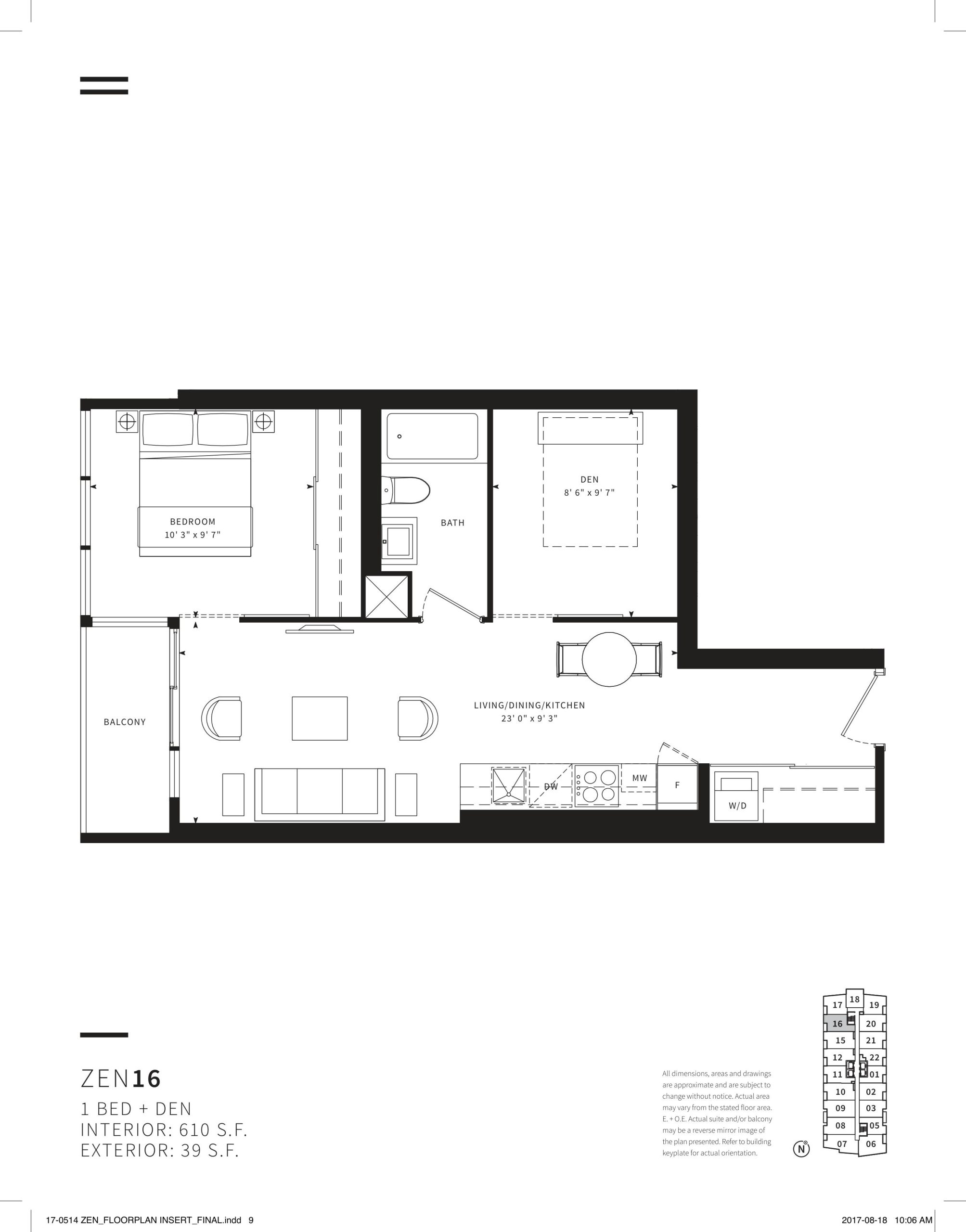 Zen16 floor plan