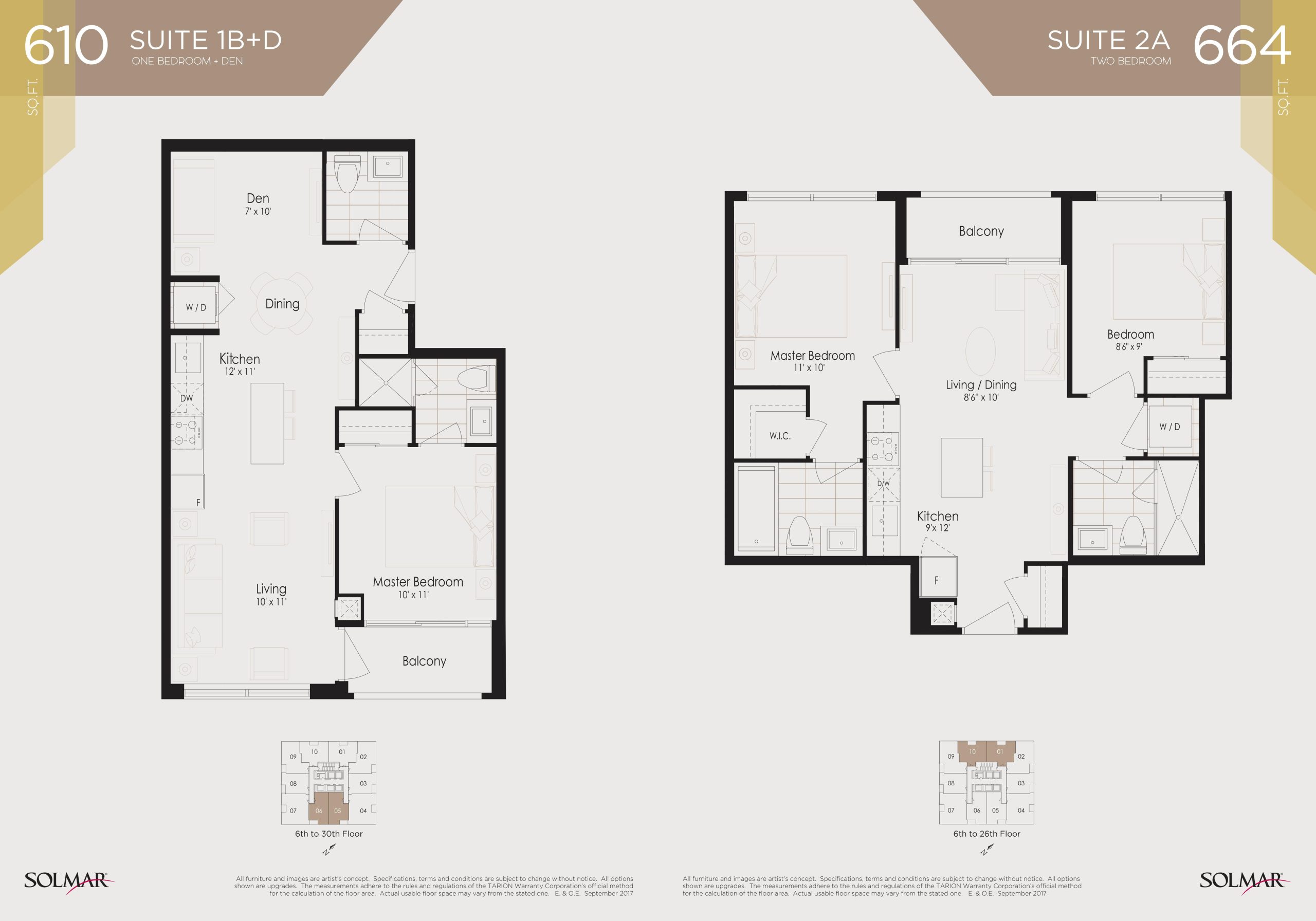 Suite 1B+D floor plan