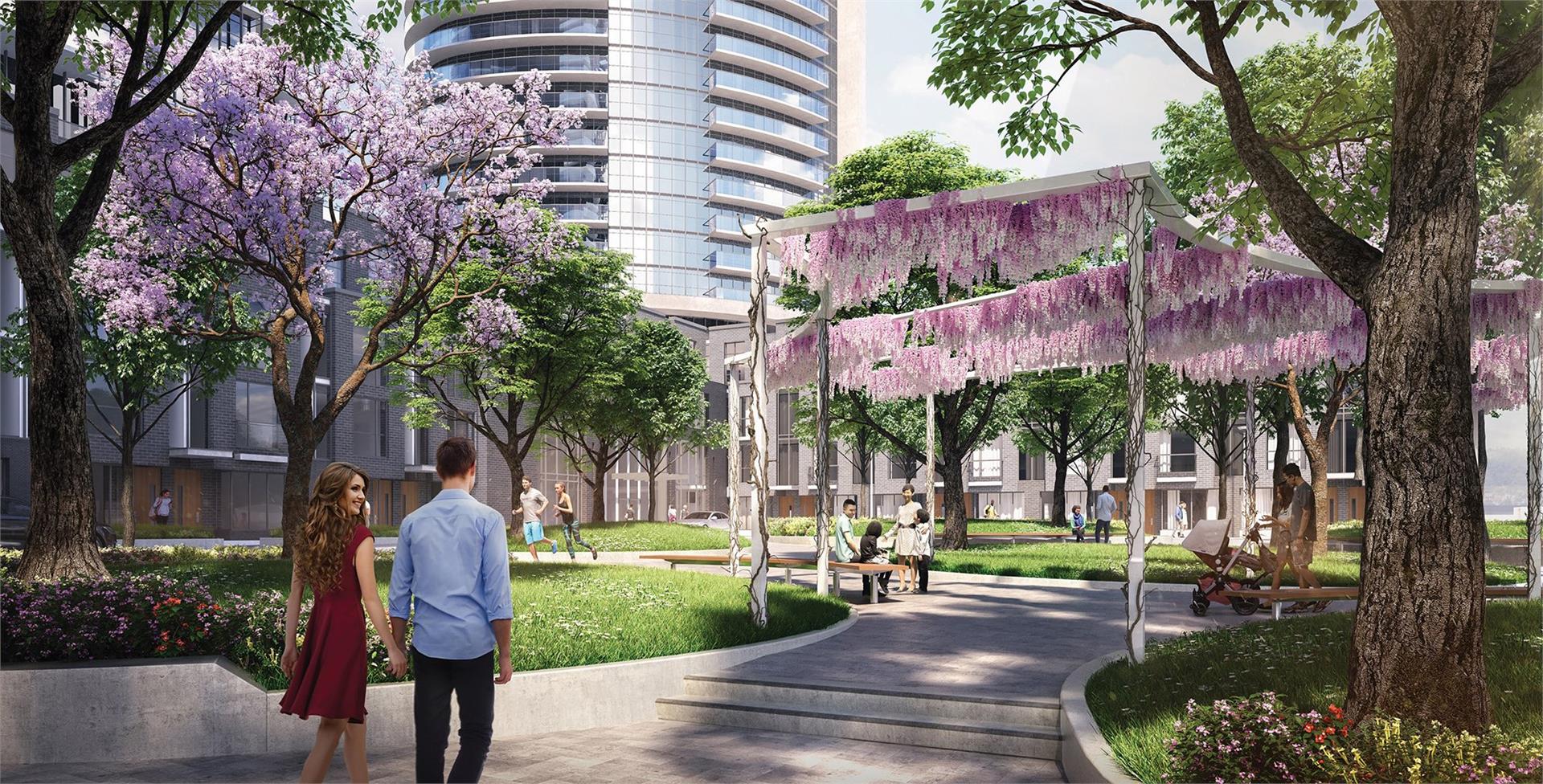 Valhalla Town Square in Toronto — rendering 3