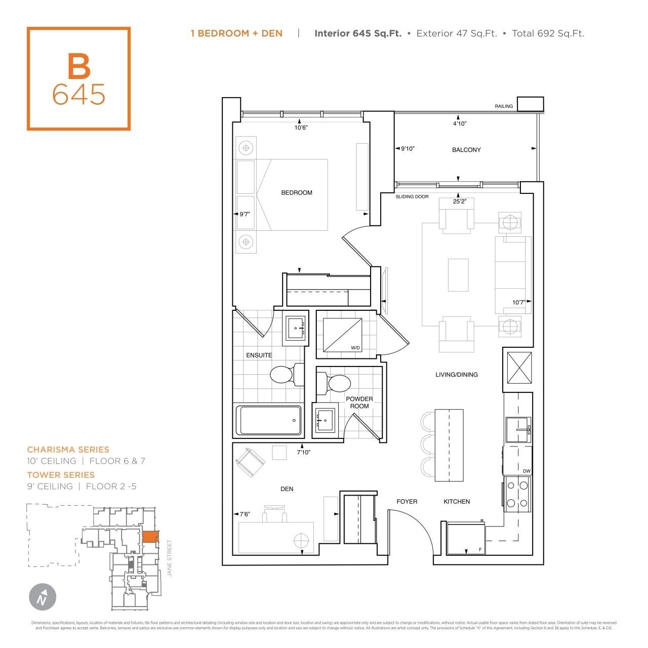 B645 floor plan