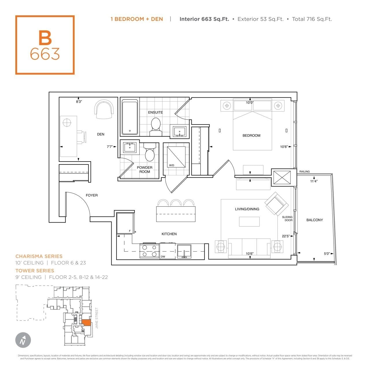 B663 floor plan