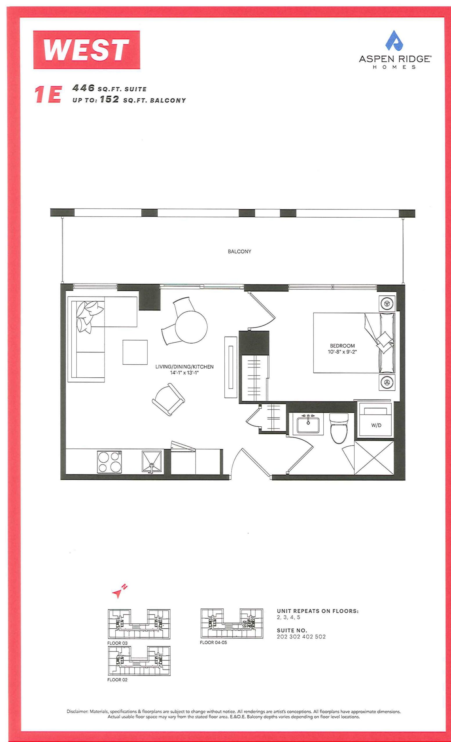 1E floor plan