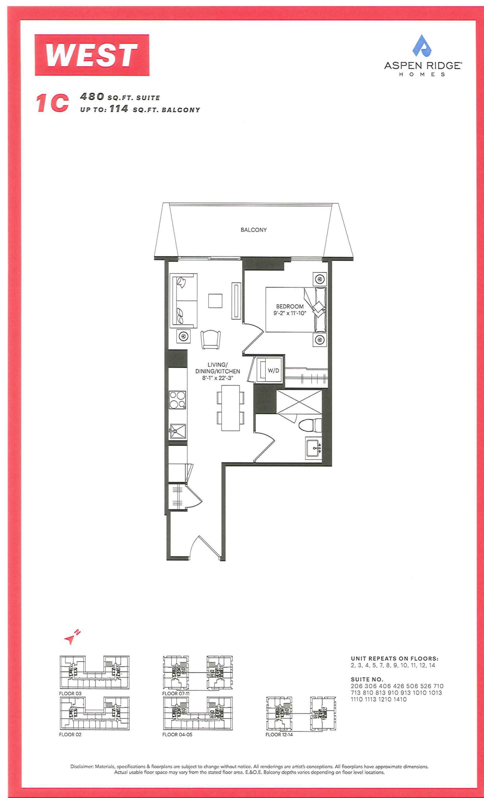 1C floor plan