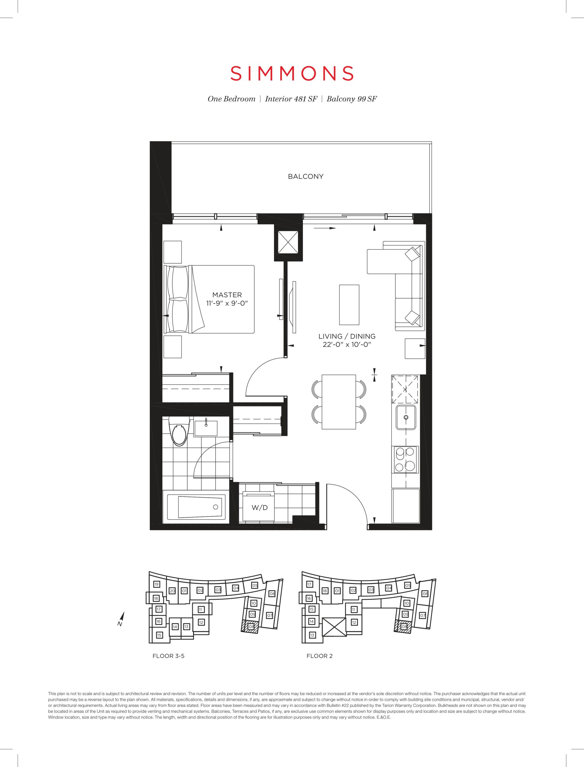 Simmons floor plan