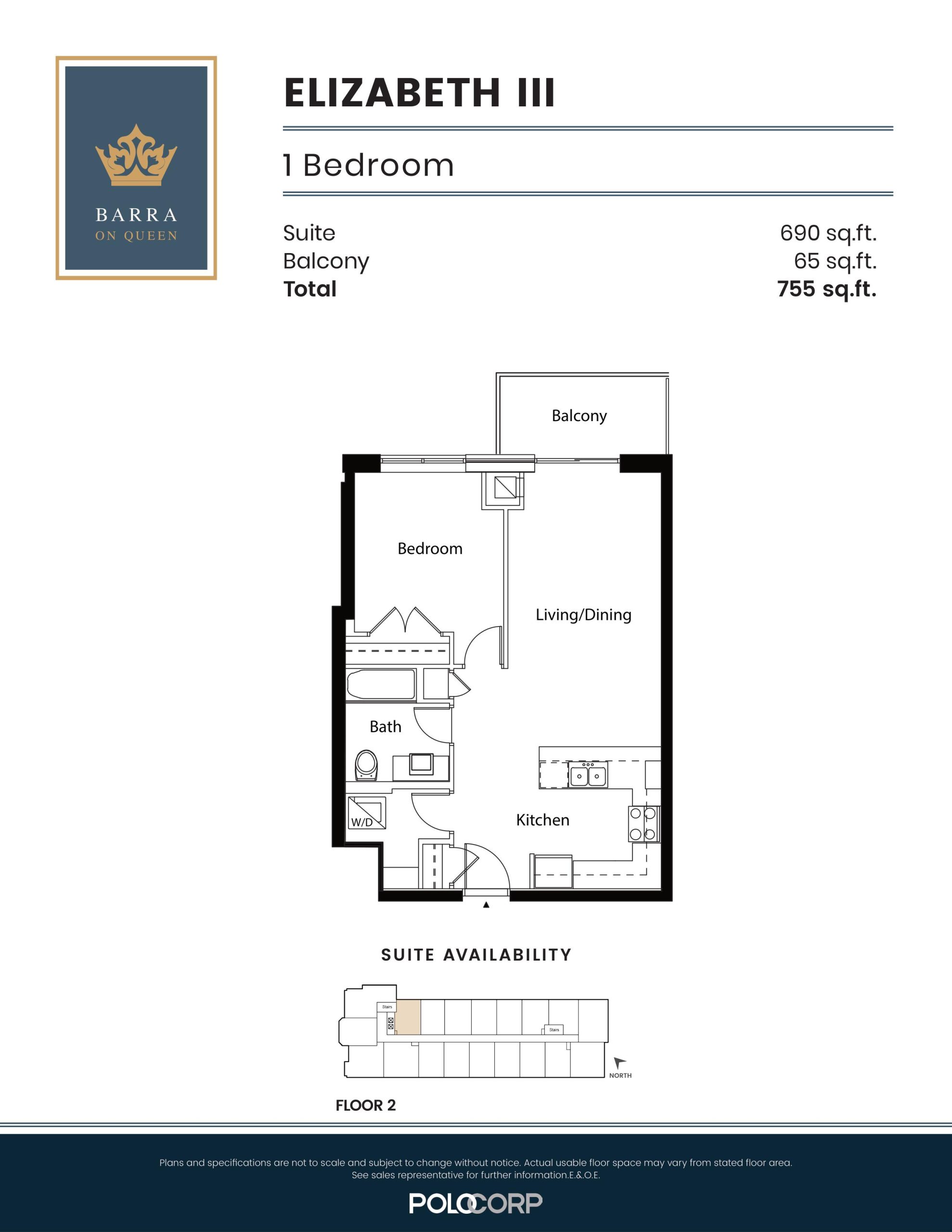 Elizabeth III (Balcony) floor plan