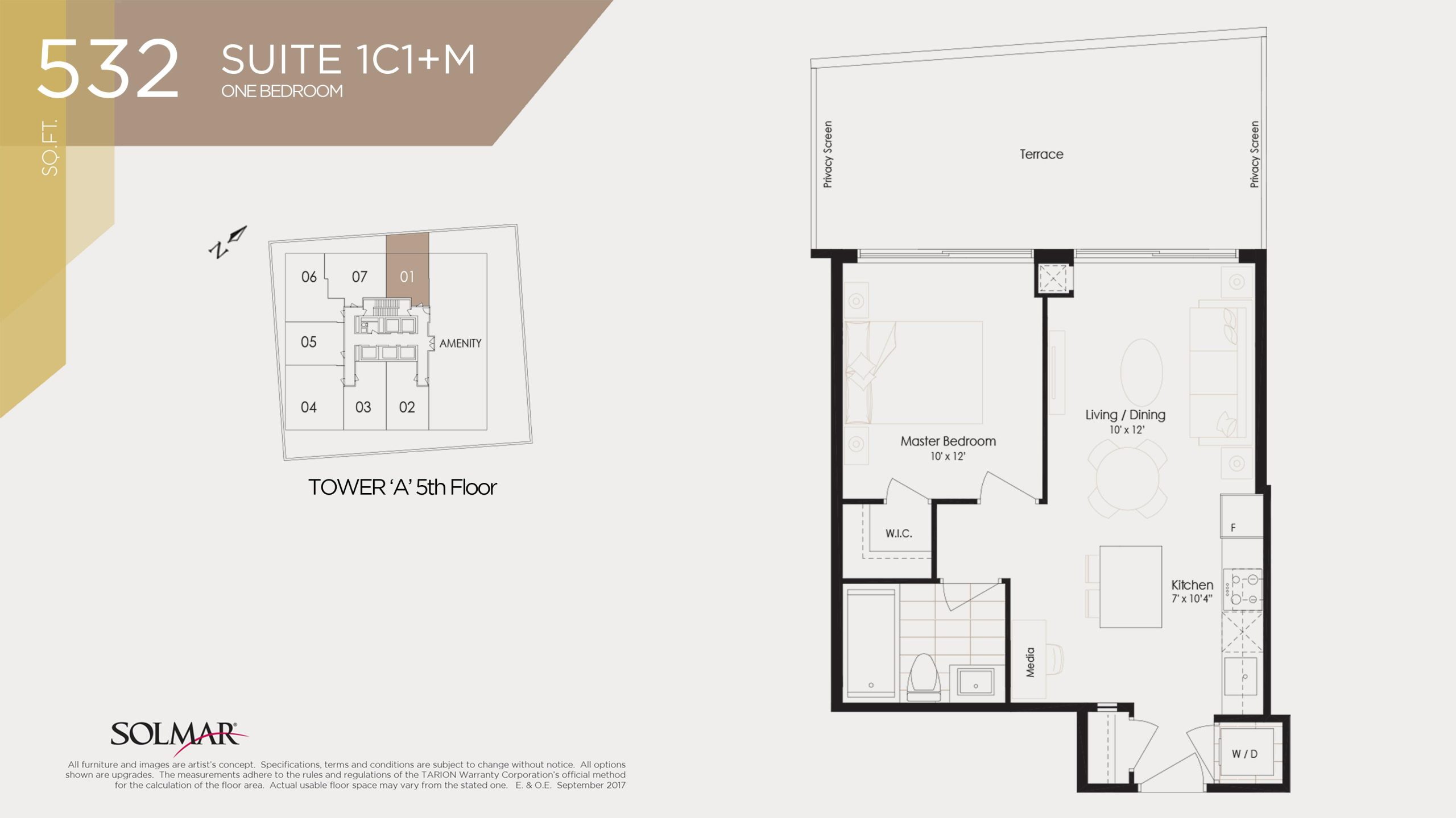 Suite 1C1+M floor plan