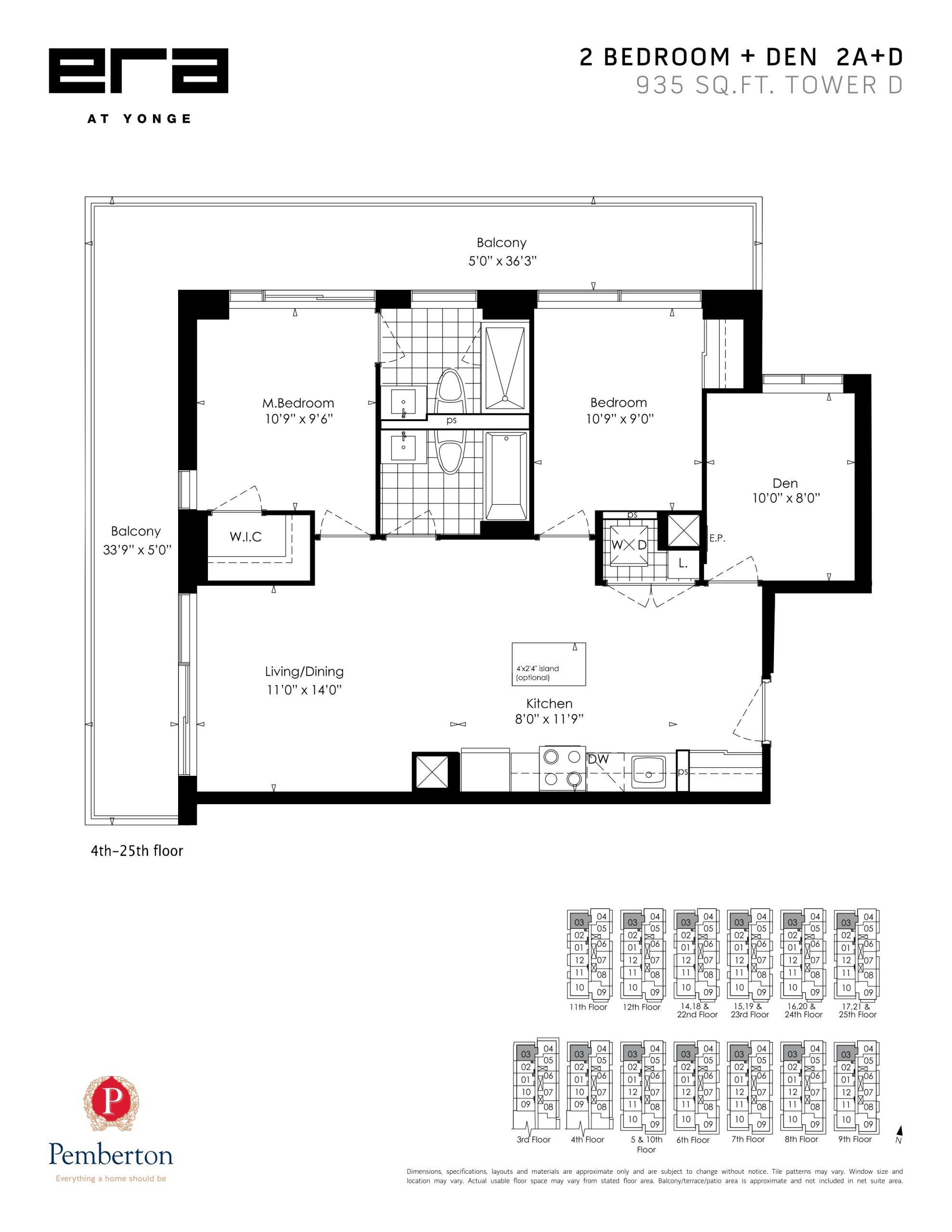 2A+D floor plan