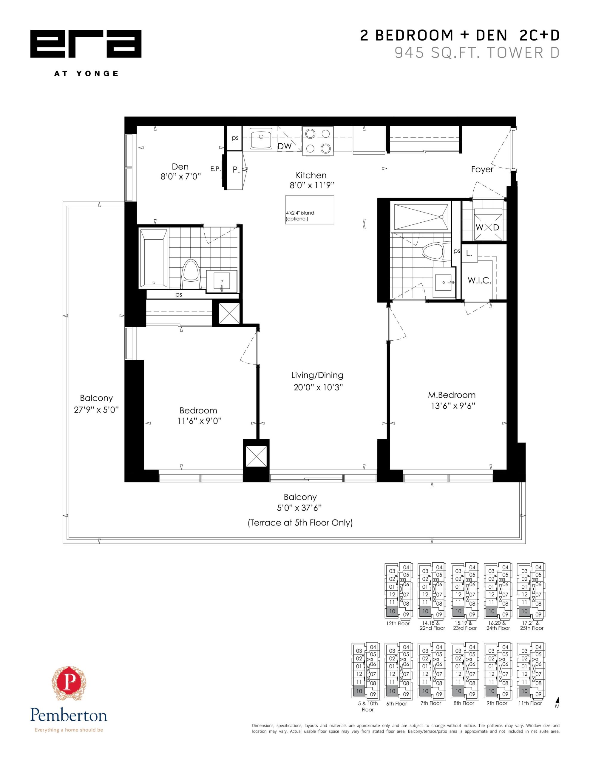 2C+D floor plan