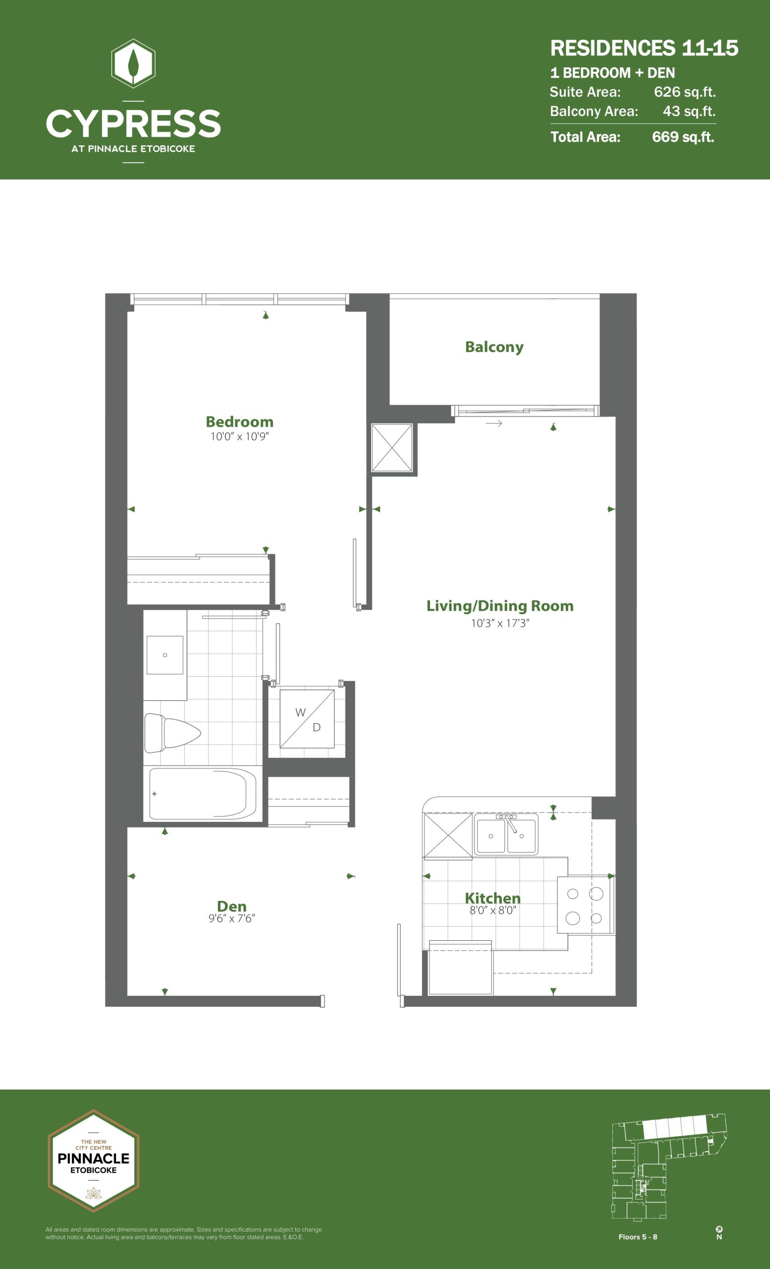 Residence 11-15 floor plan