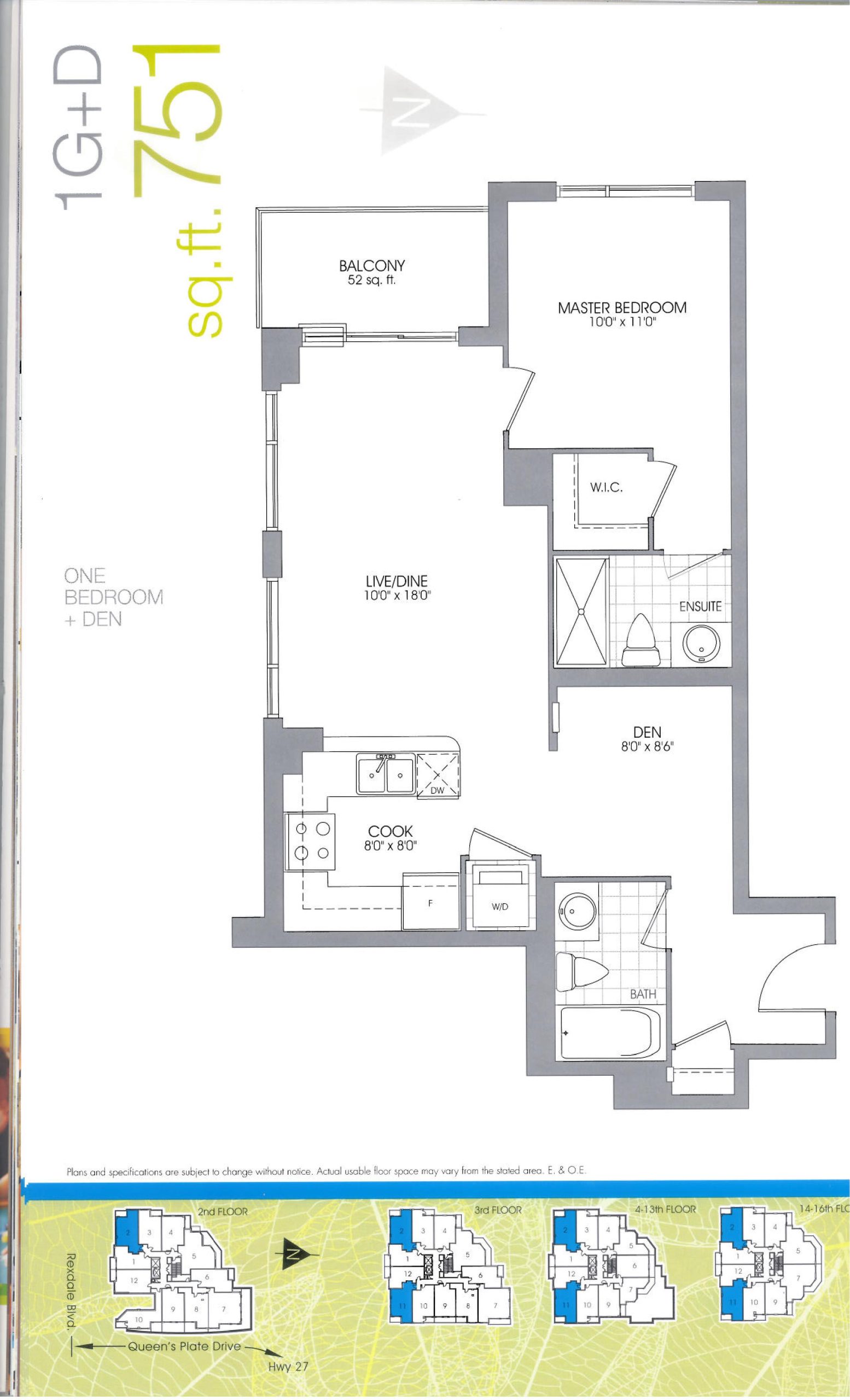 1G+D floor plan