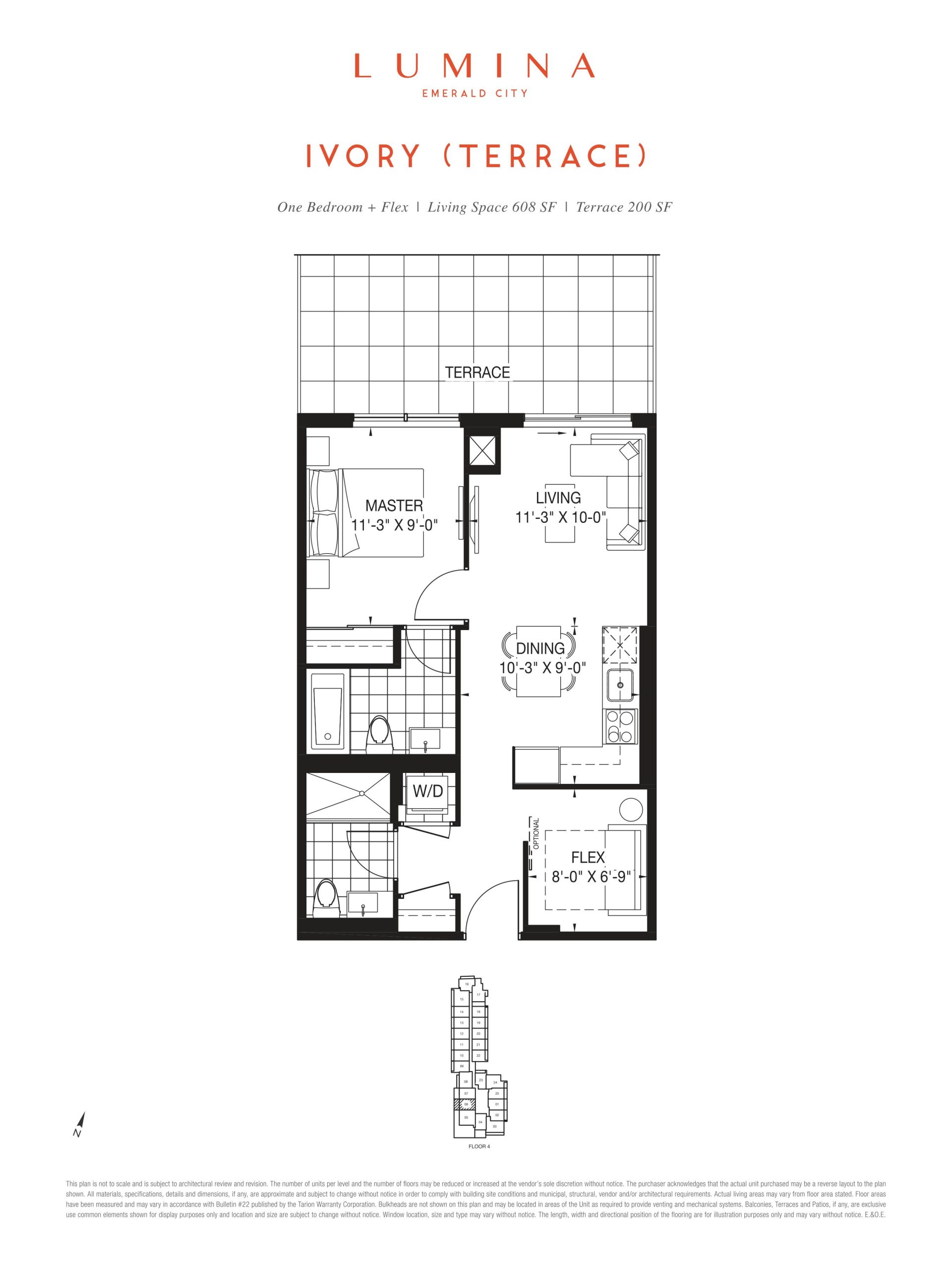 Ivory (Terrace) floor plan