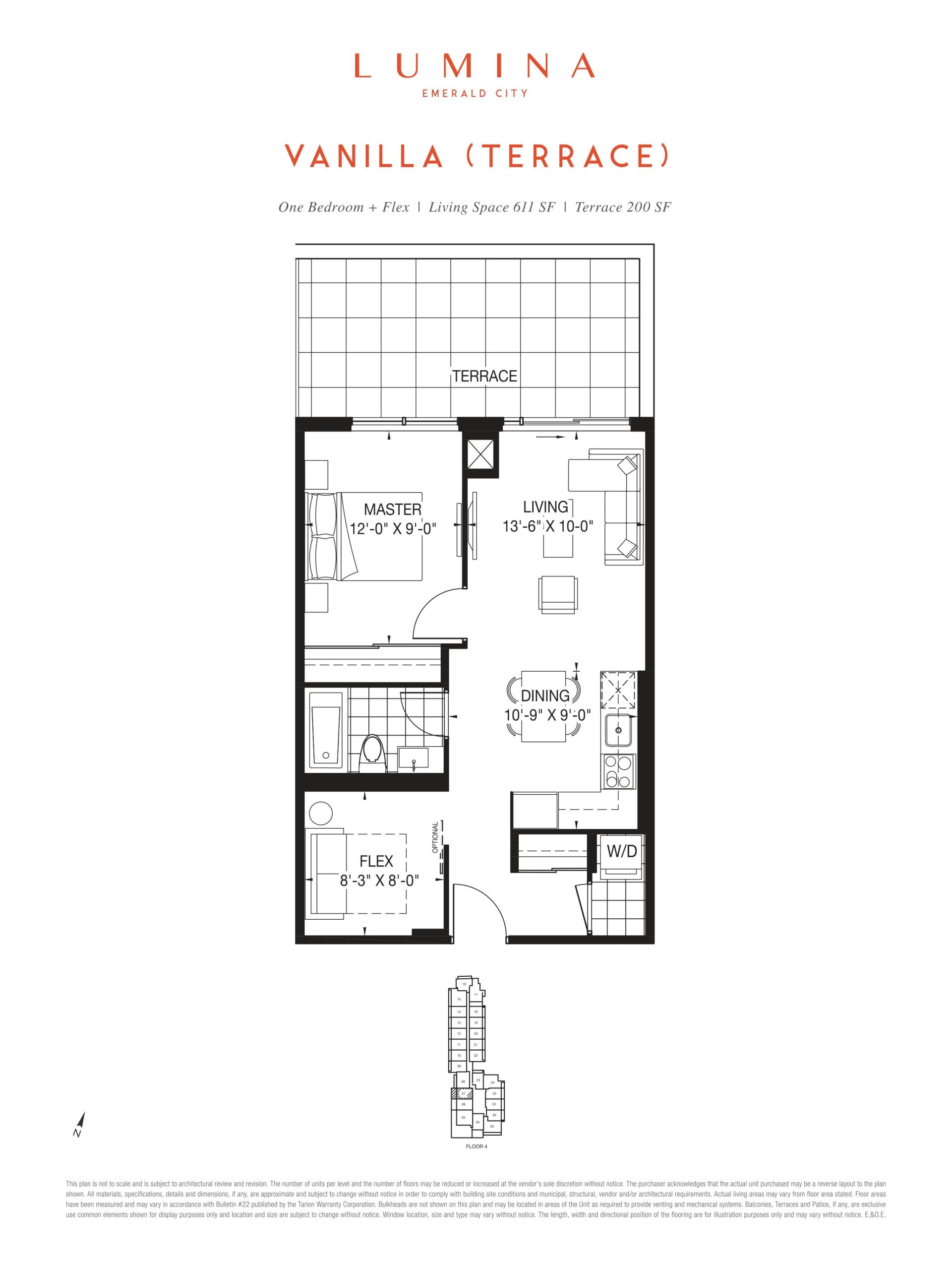 Vanilla (Terrace) floor plan