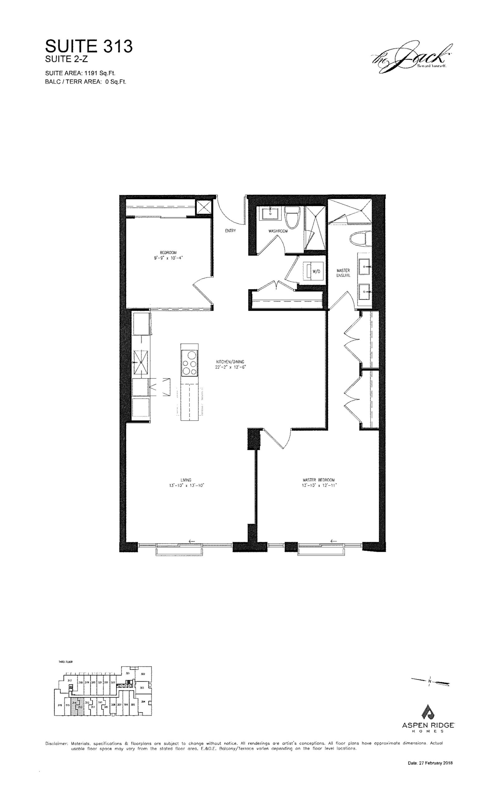 Suite 313 floor plan
