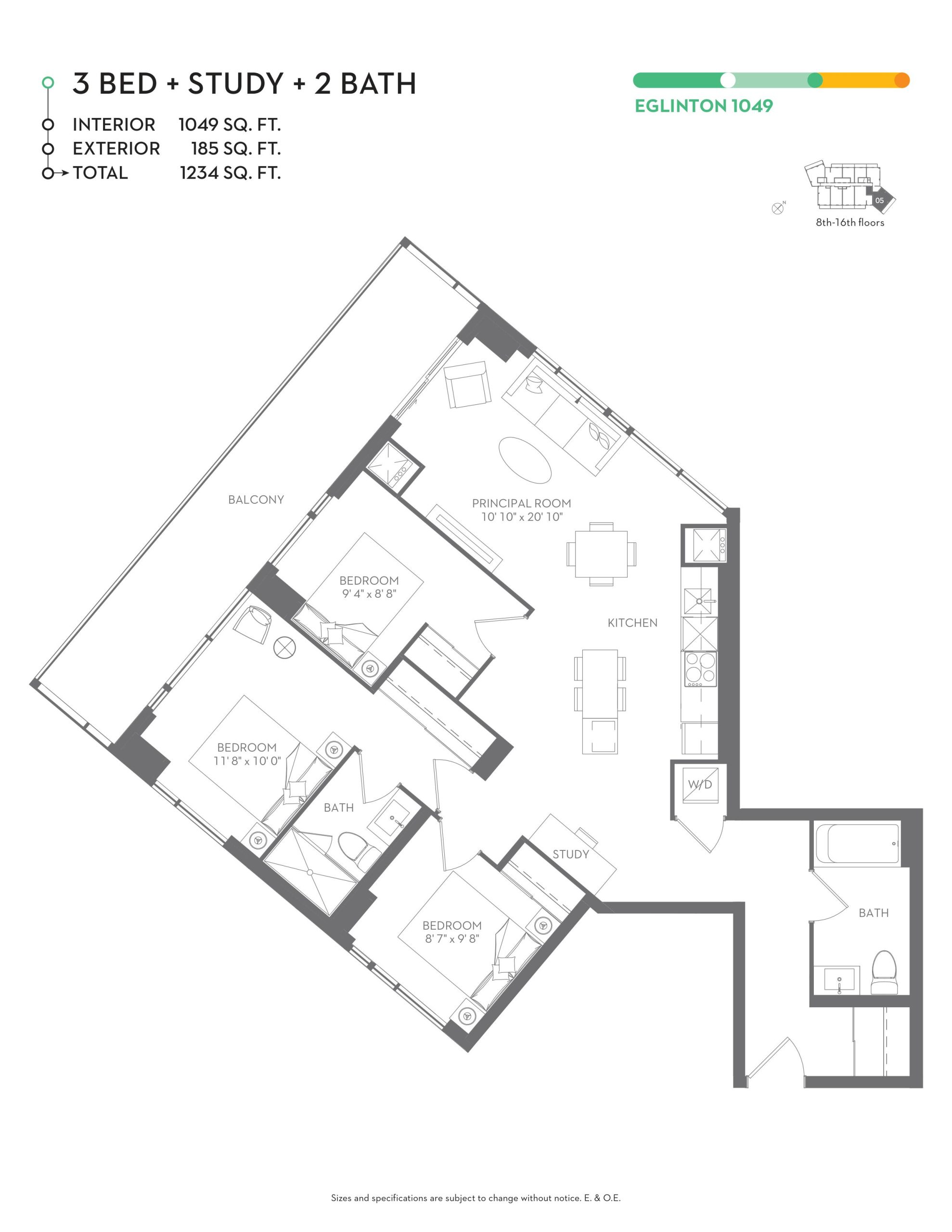 Eglinton 1049 floor plan