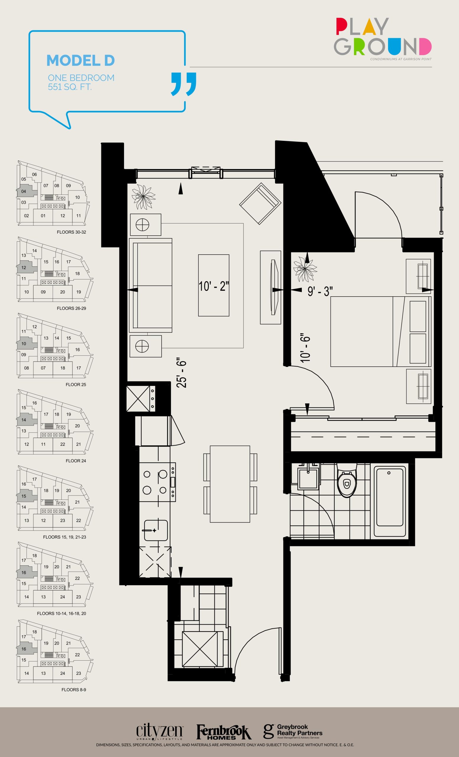 Model D floor plan