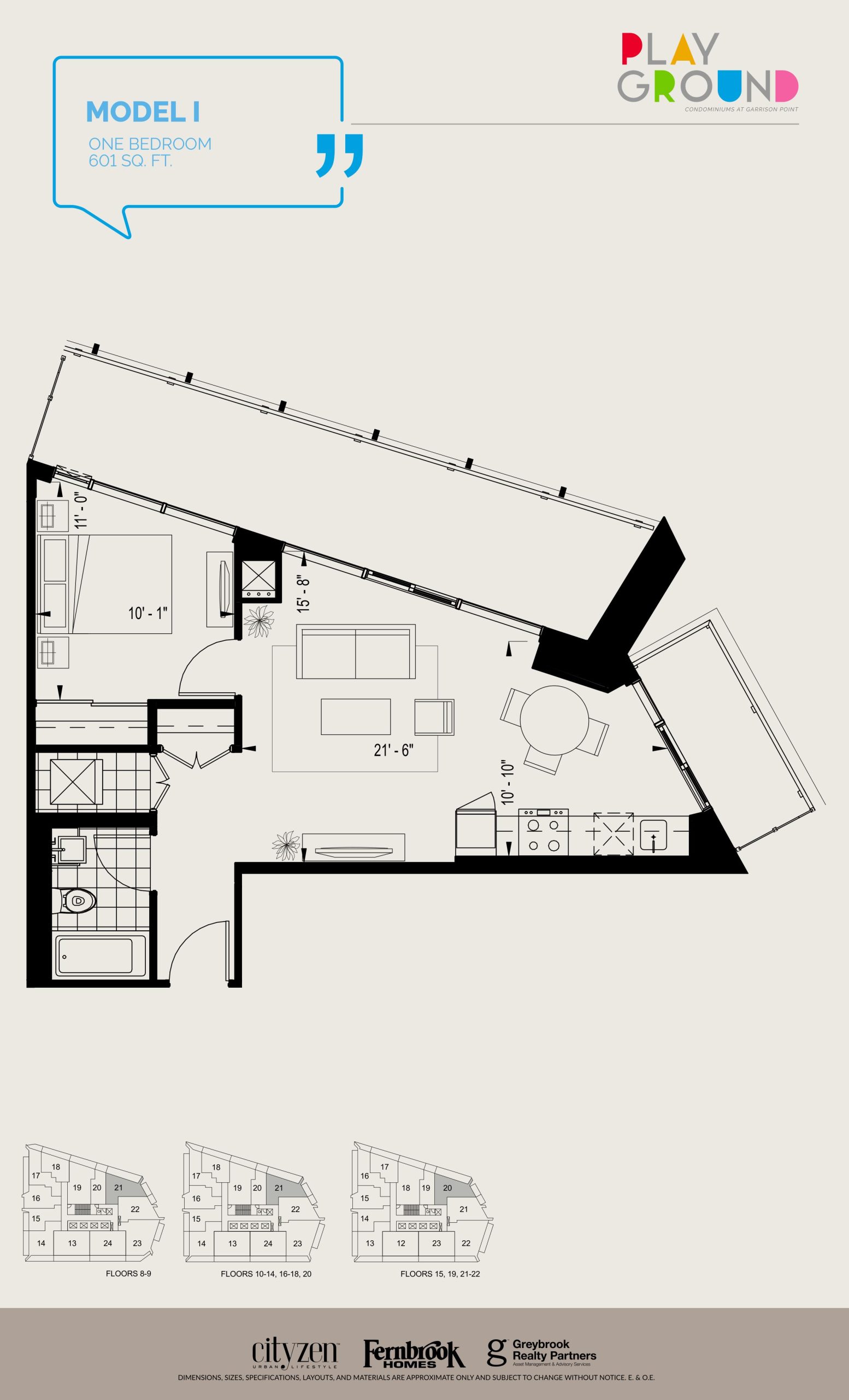Model I floor plan