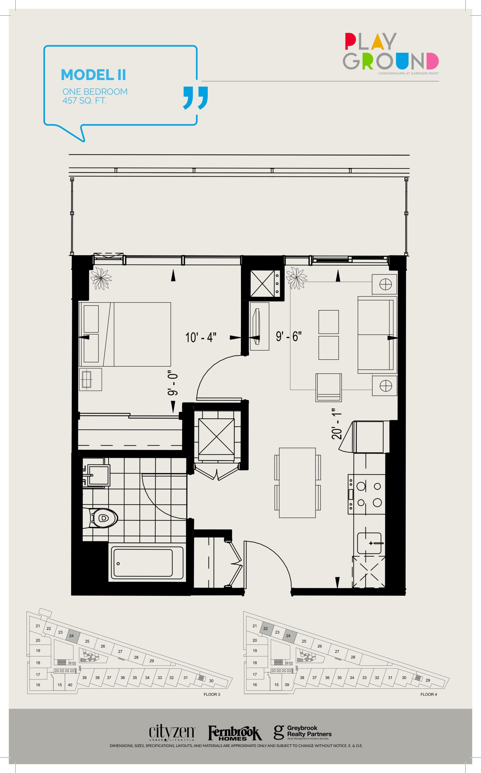 Model II floor plan