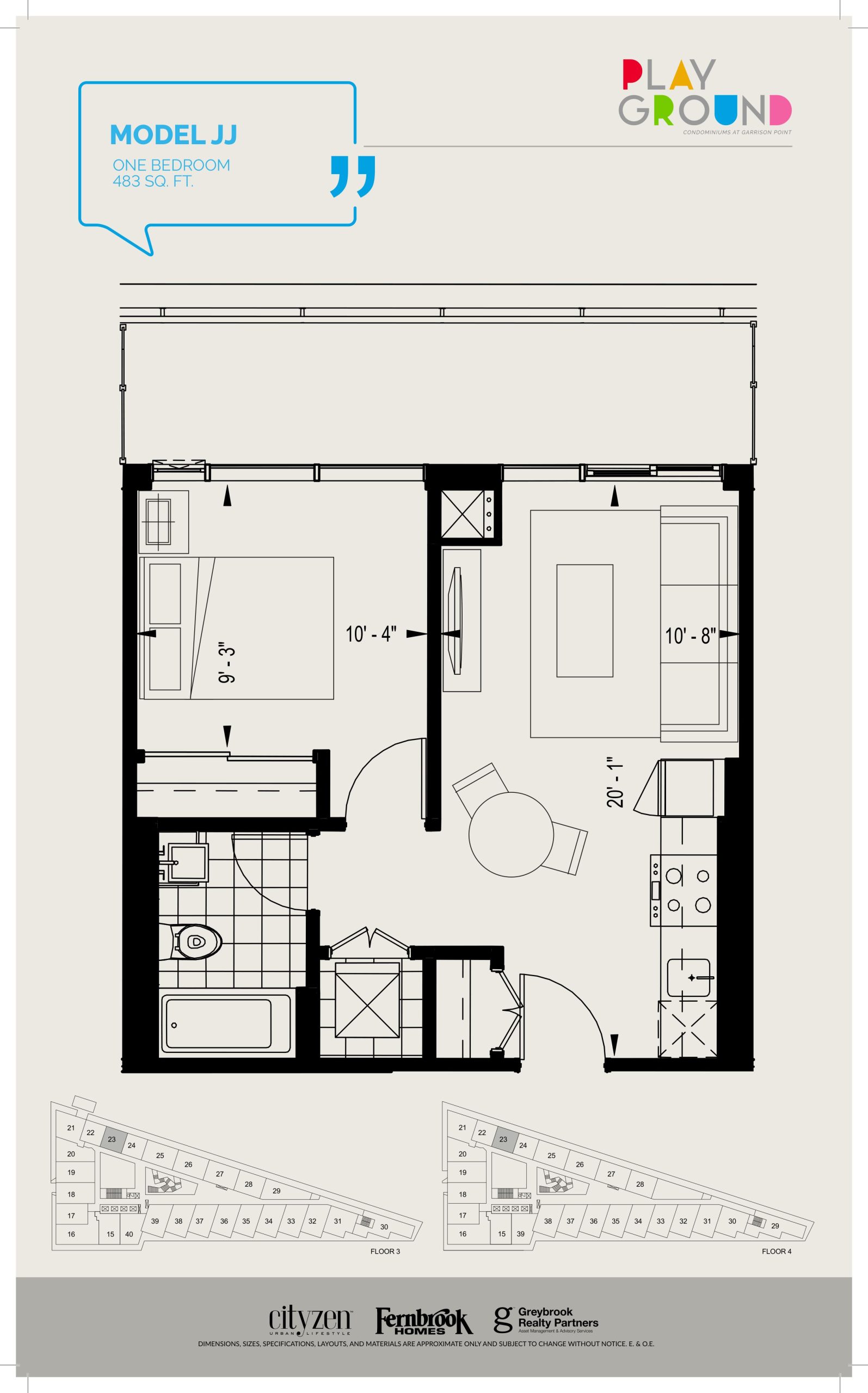 Model JJ floor plan