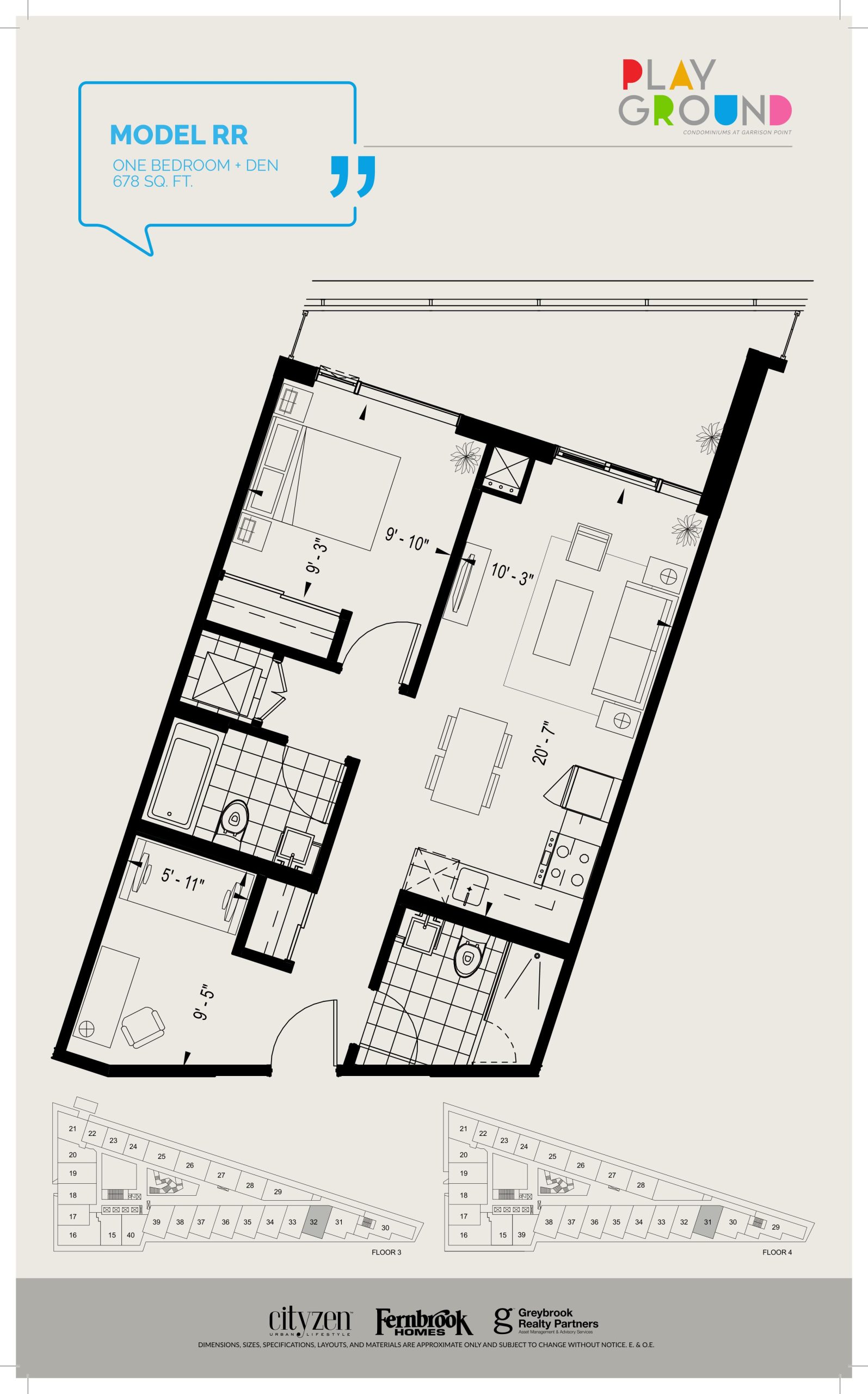 Model RR floor plan