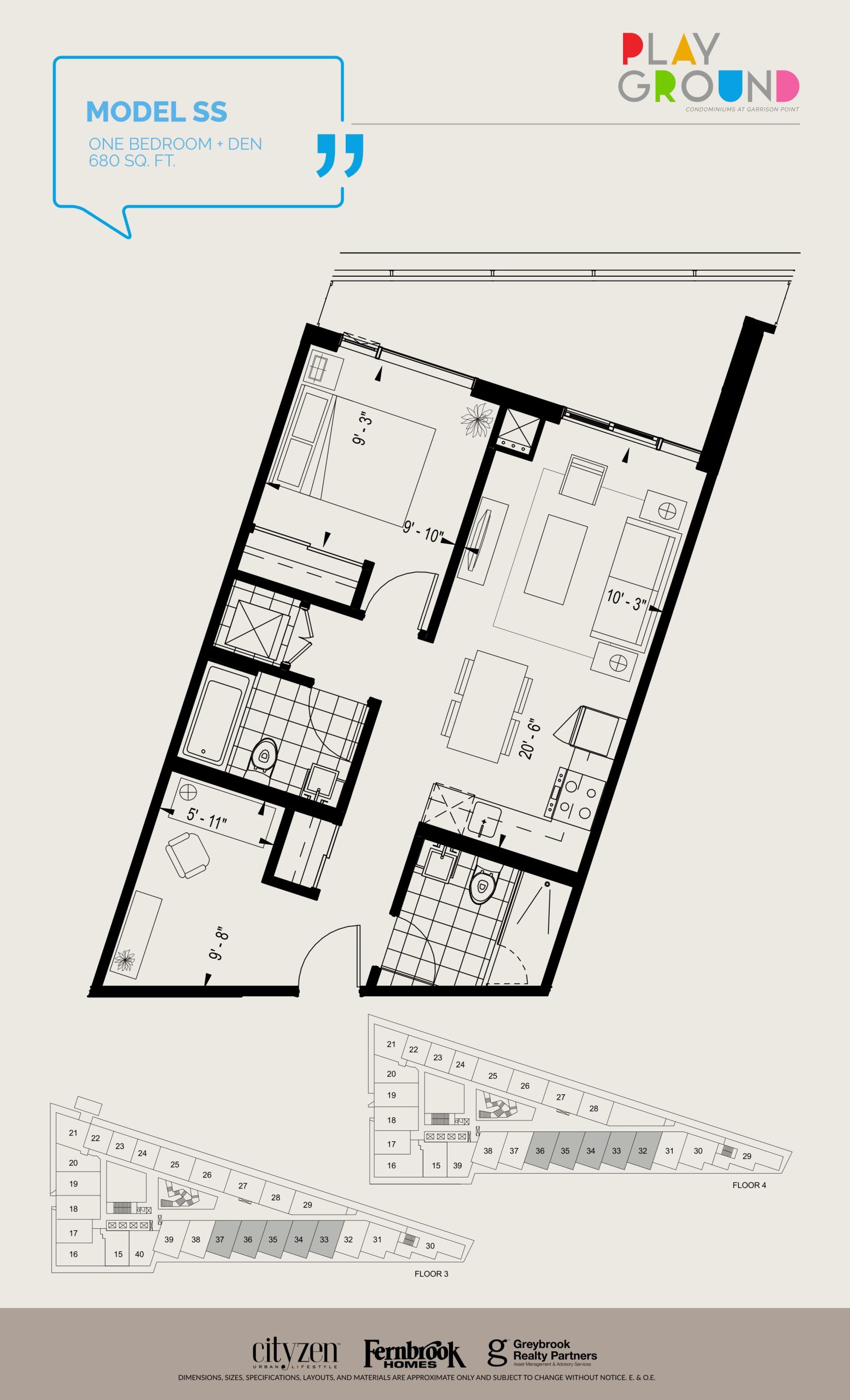 Model SS floor plan