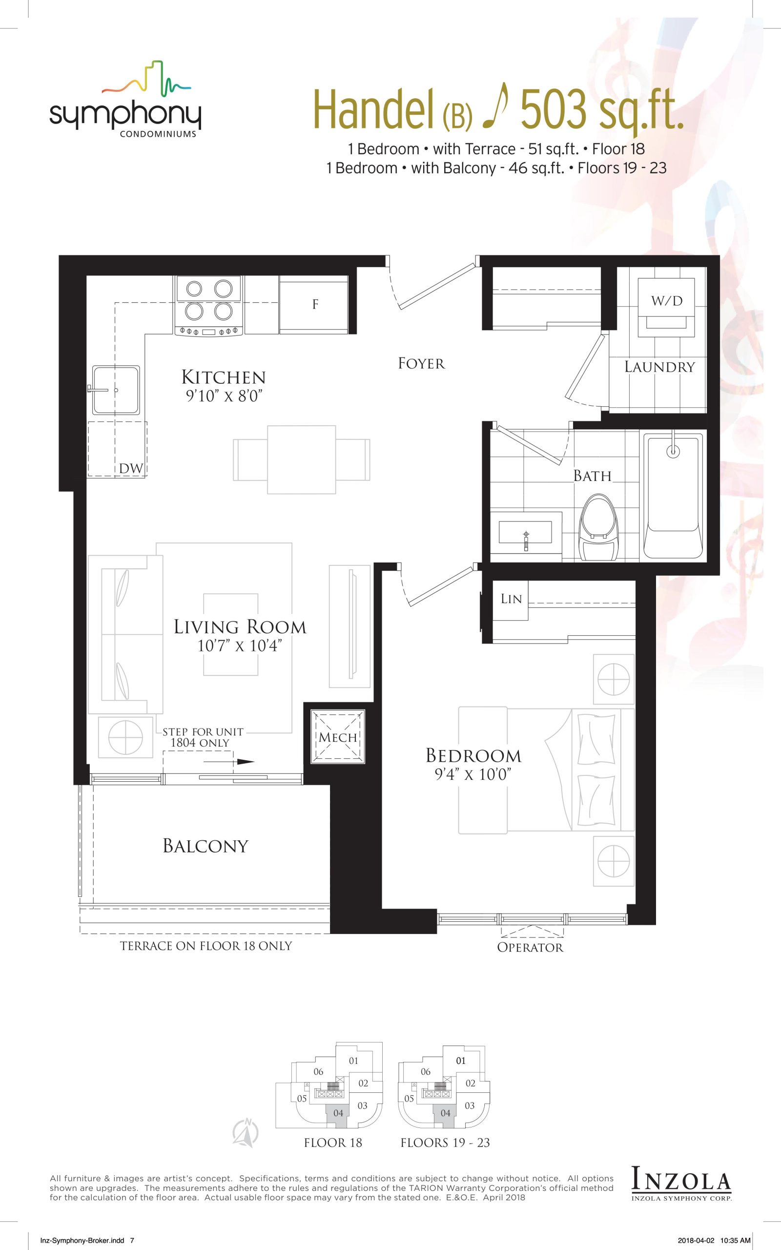 Handel floor plan