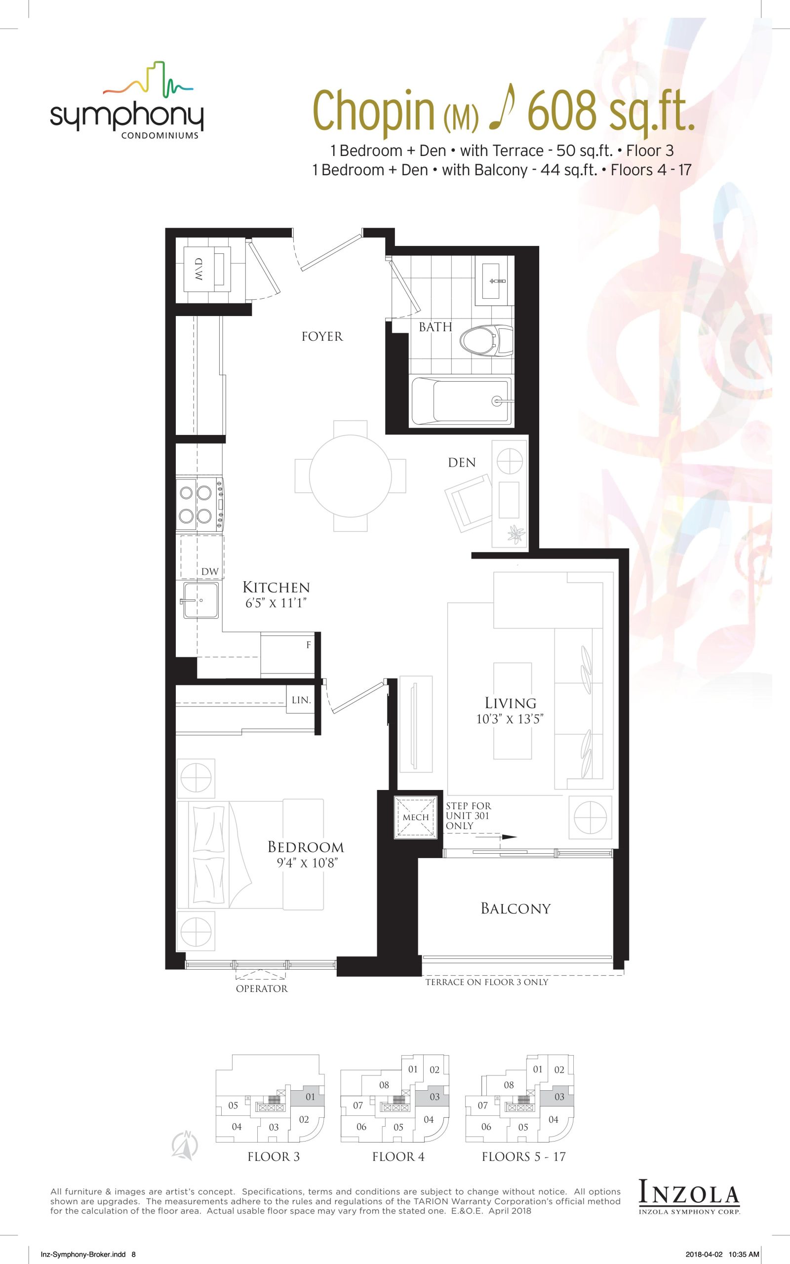 Chopin floor plan