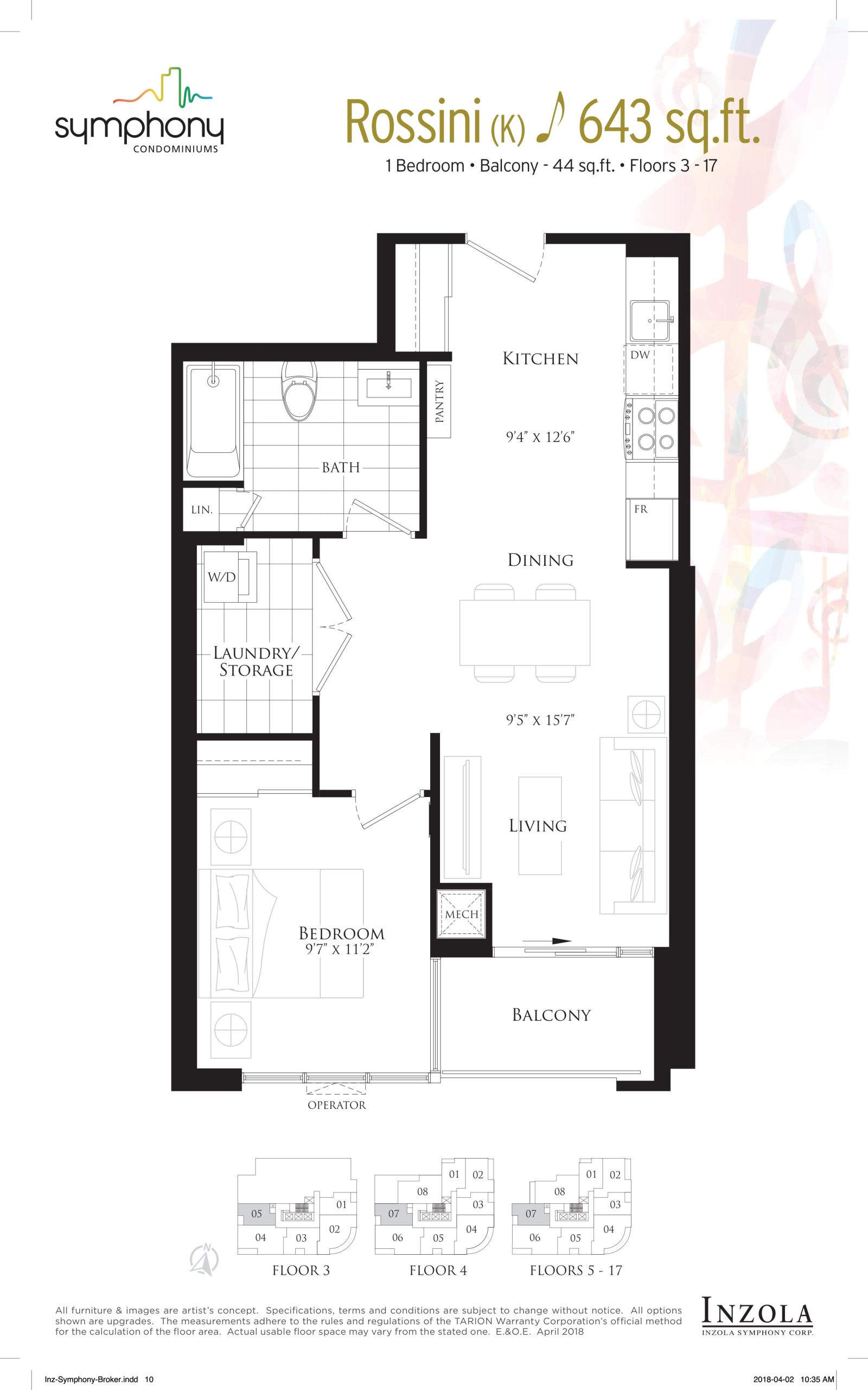 Rossini floor plan