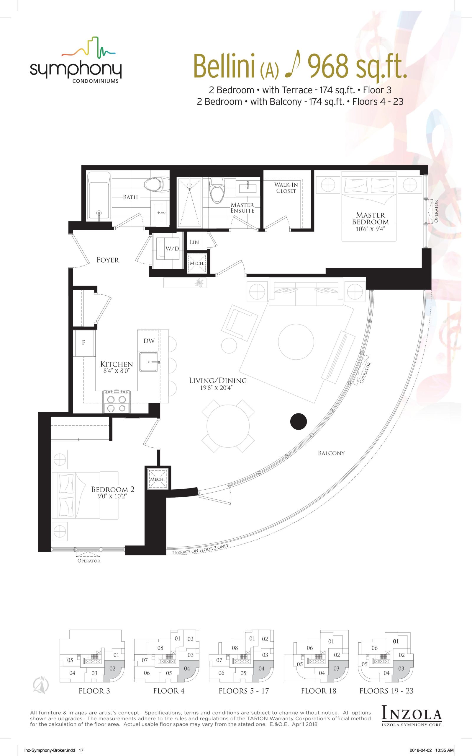 Bellini floor plan