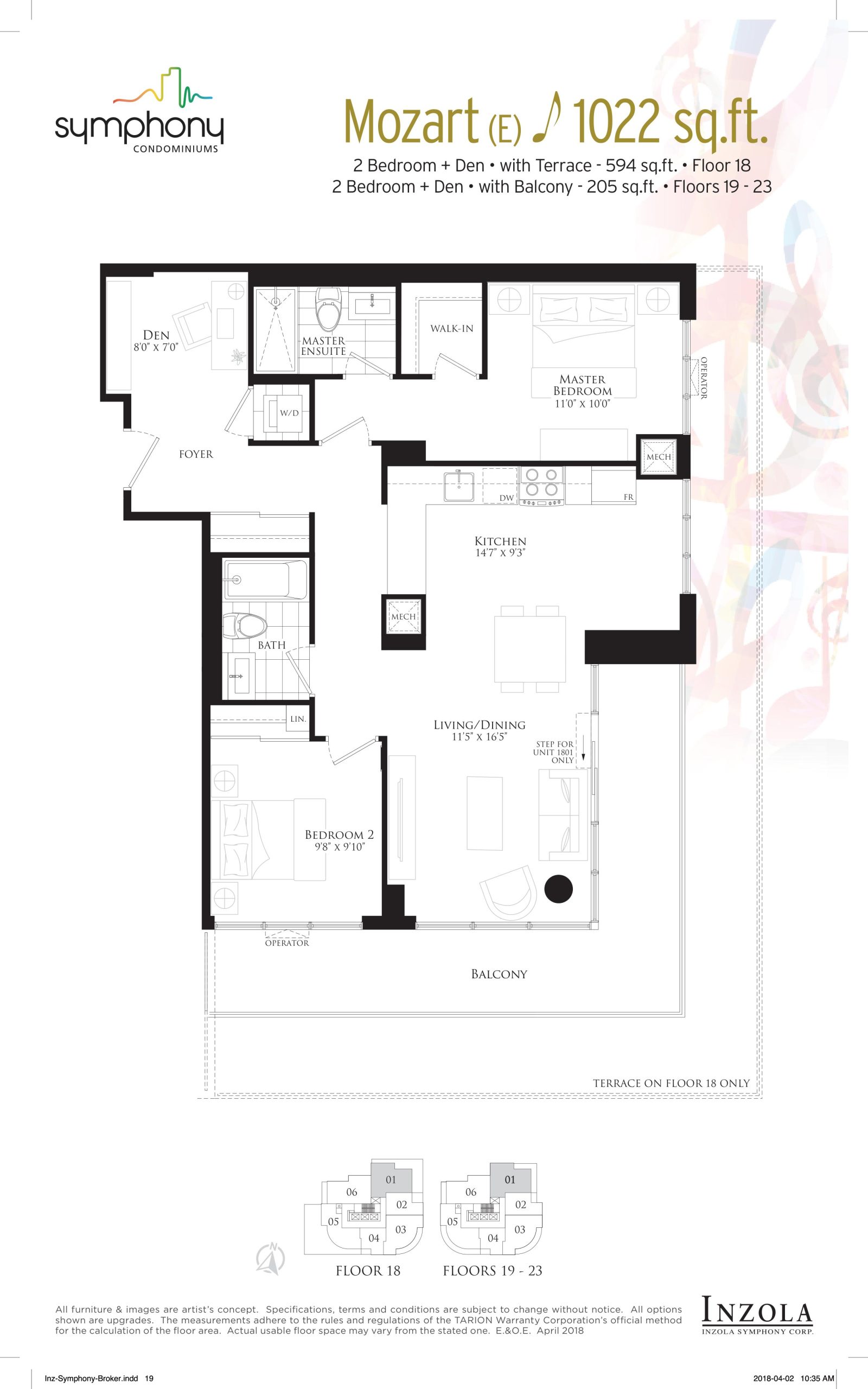 Mozart floor plan