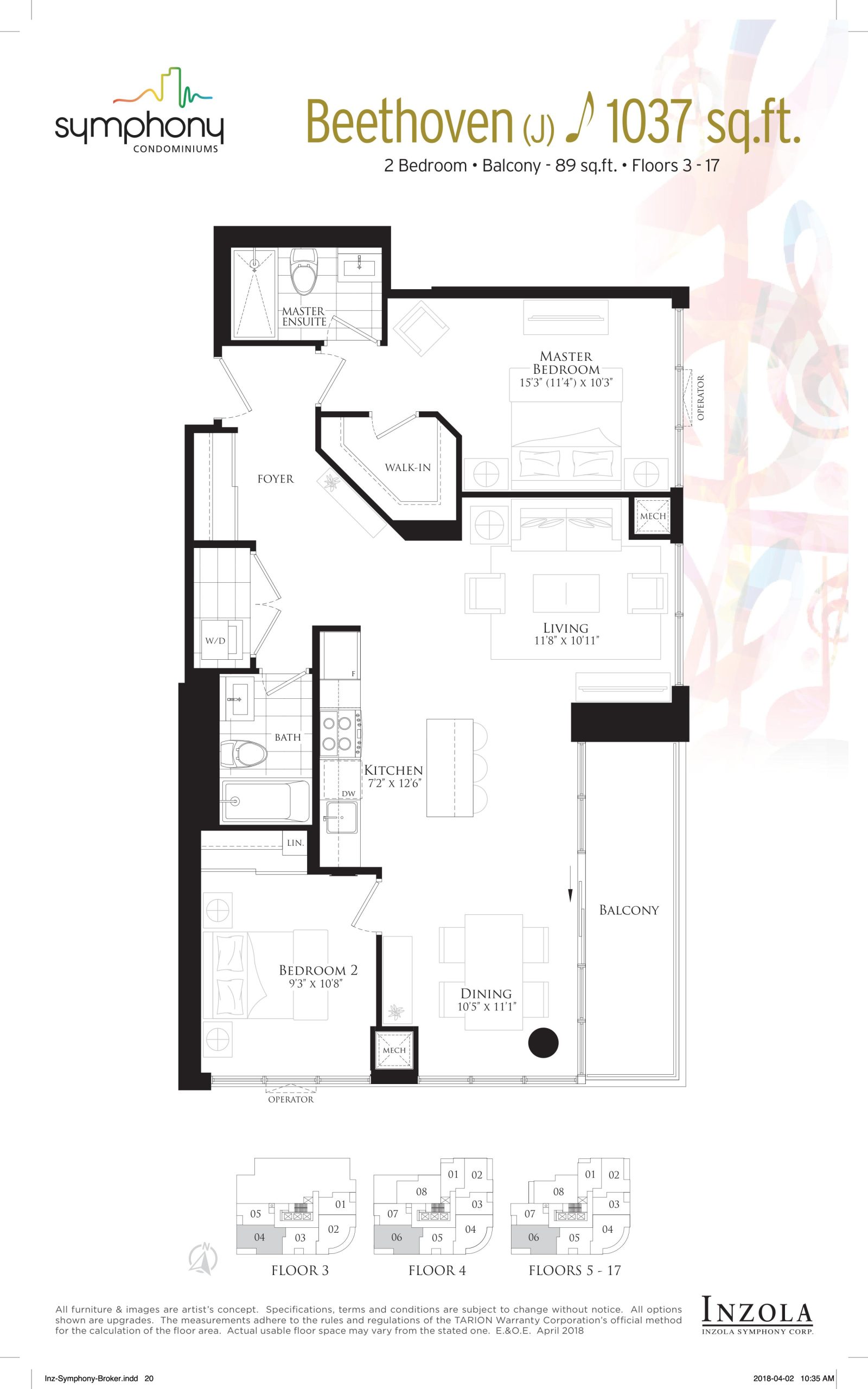 Beethoven floor plan
