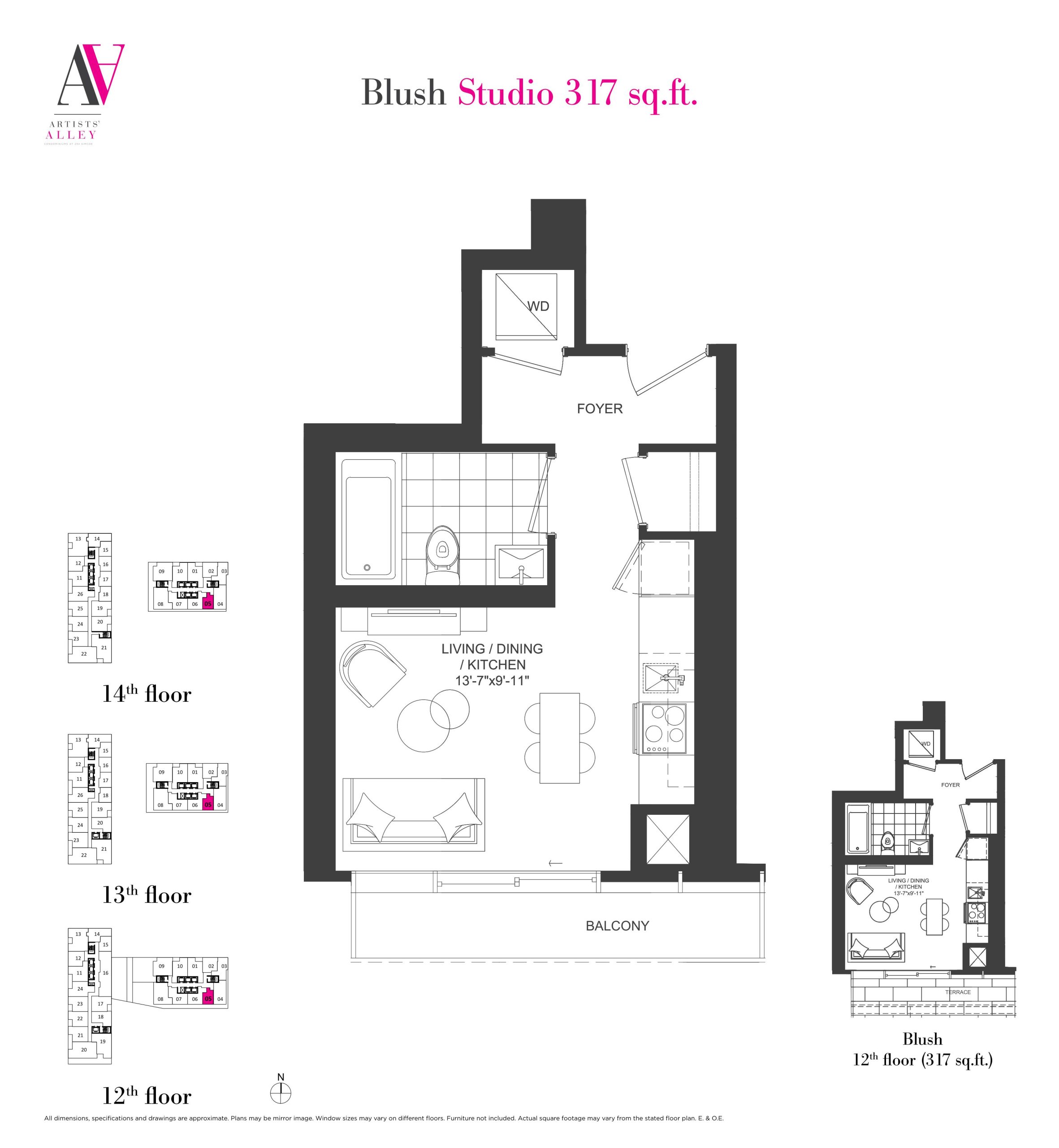 Blush floor plan