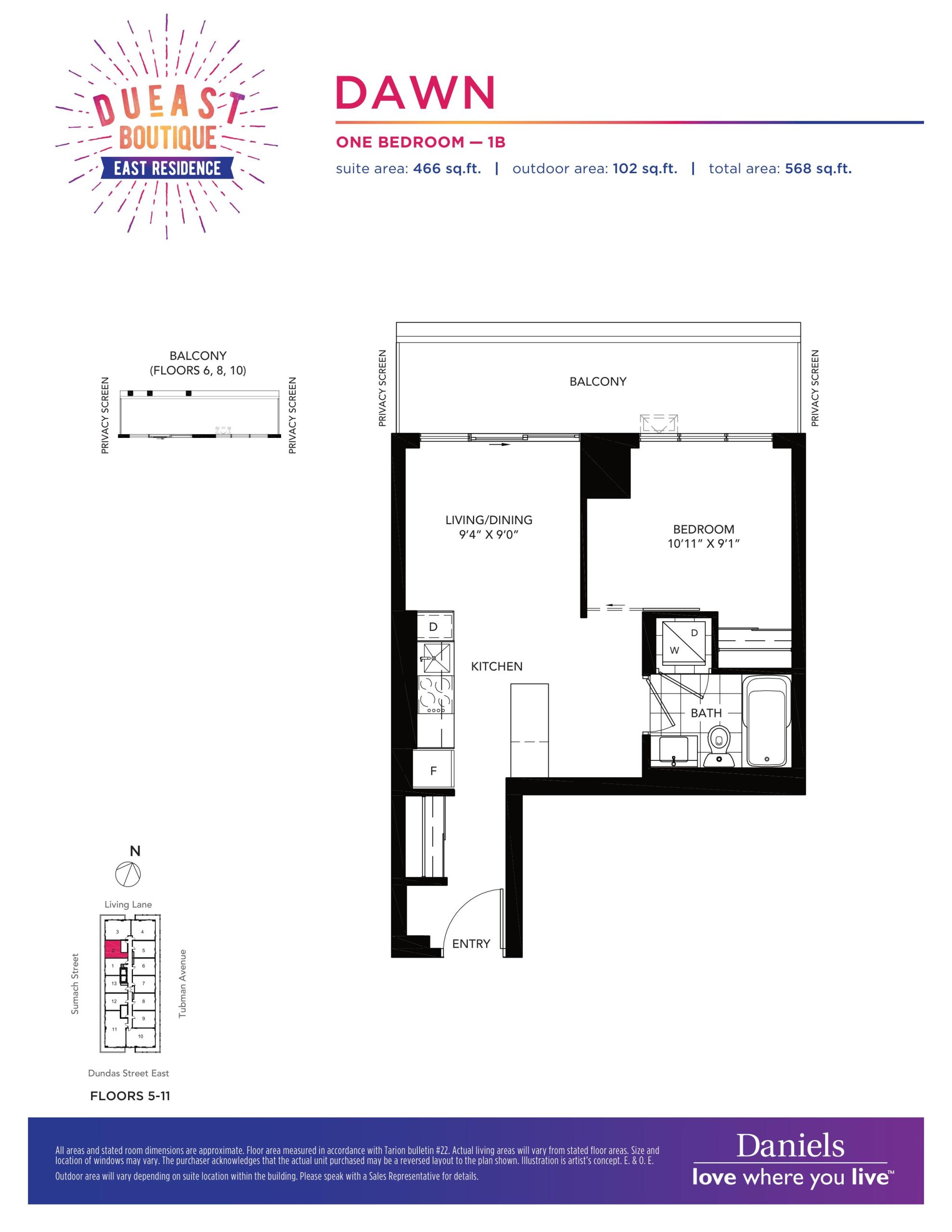 Dawn floor plan