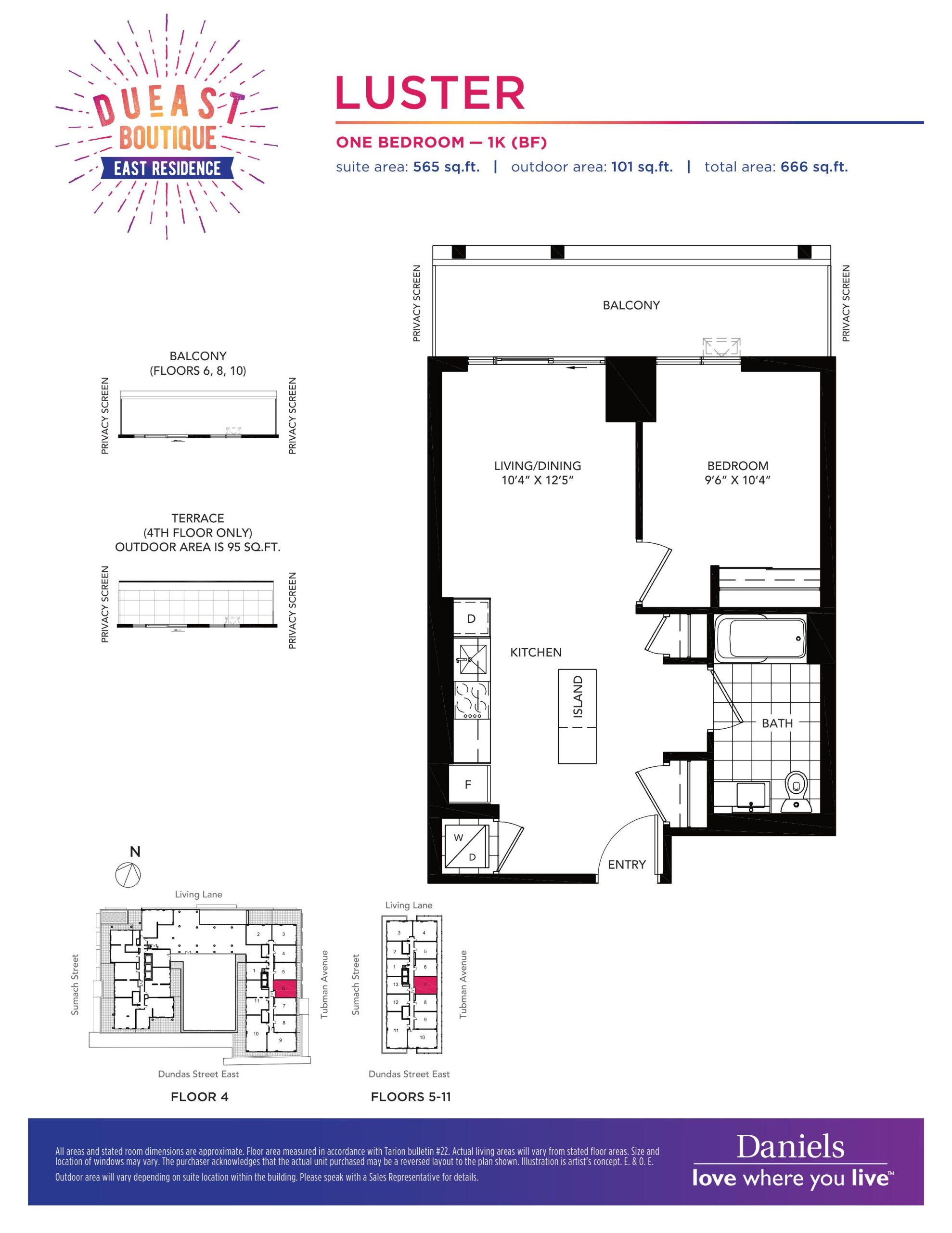 Luster floor plan