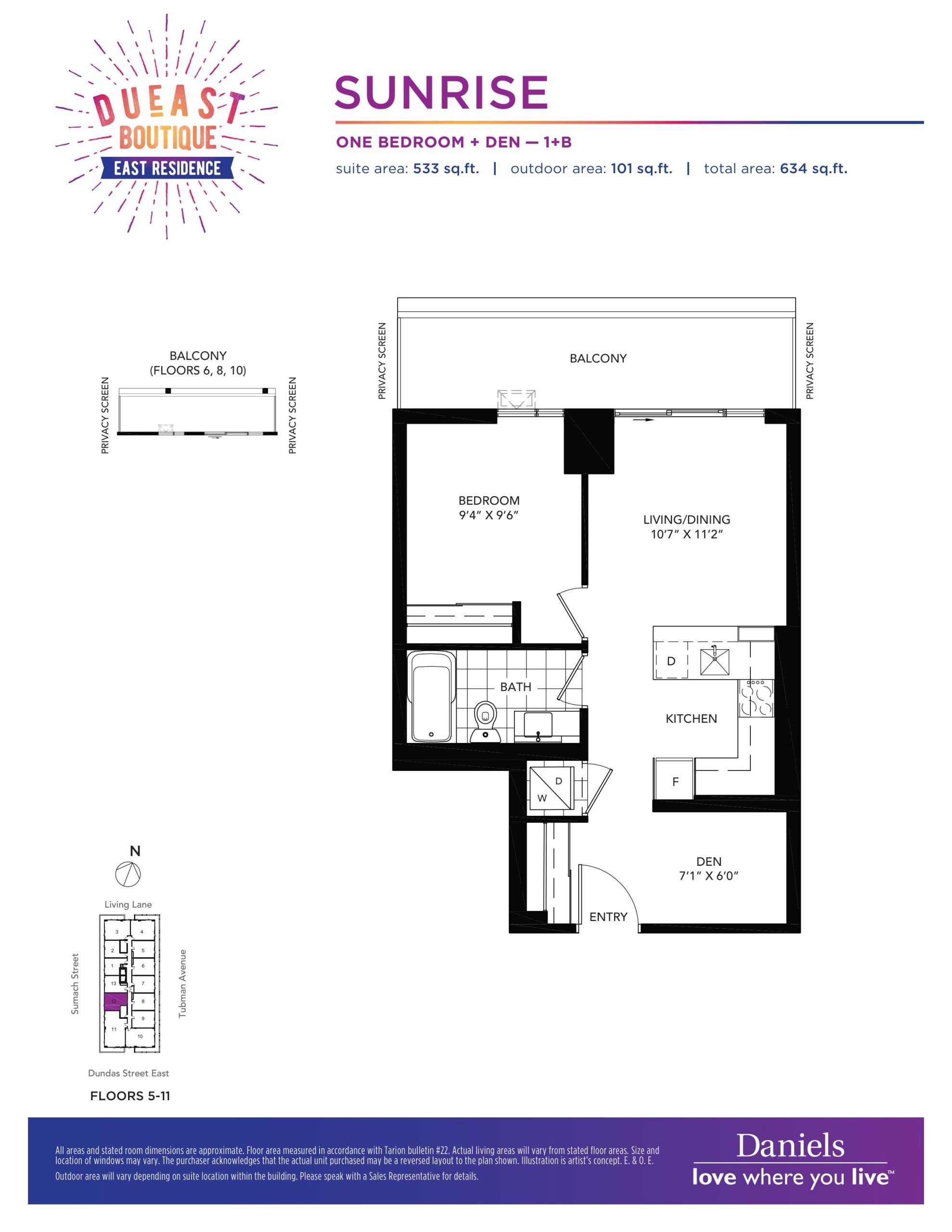 Sunrise floor plan