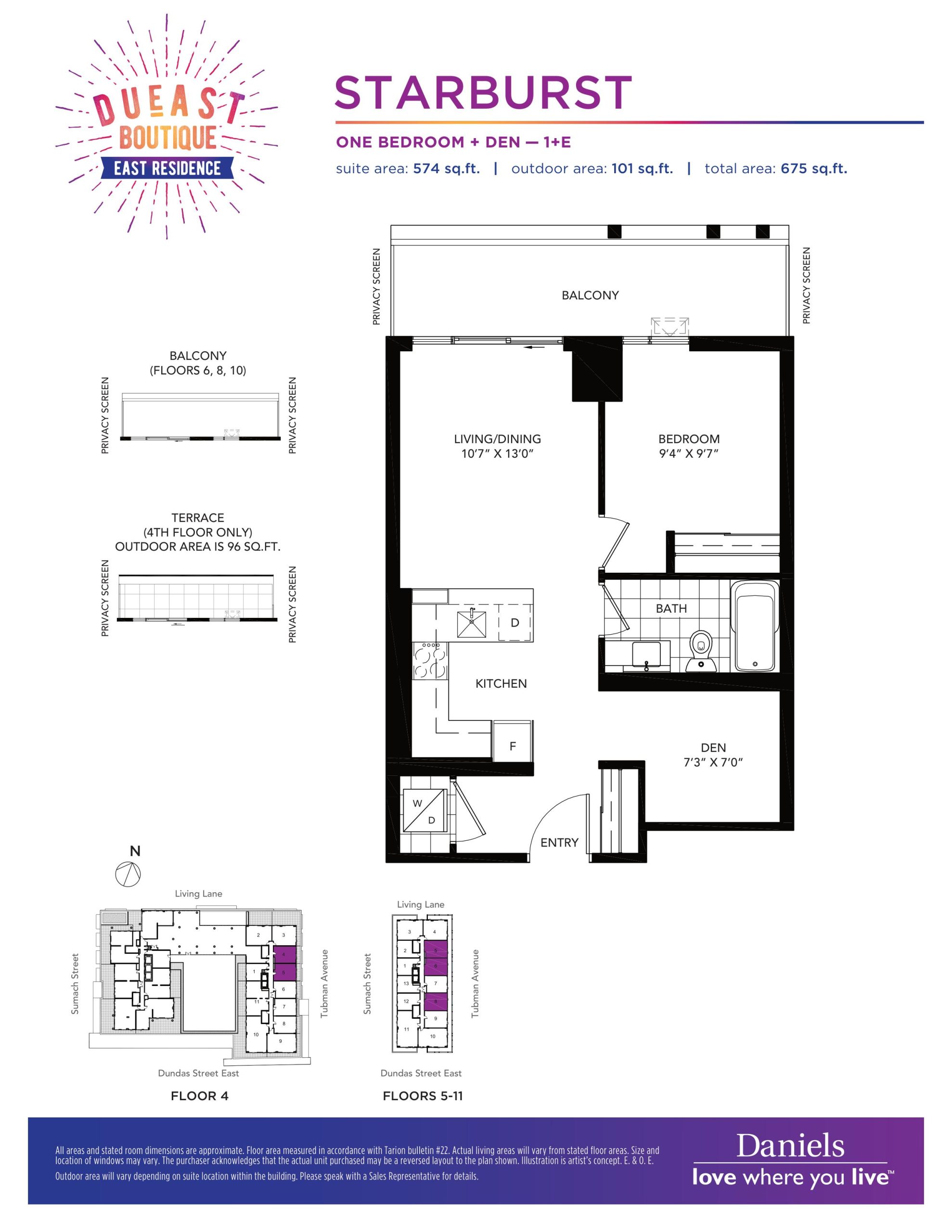 Starburst floor plan