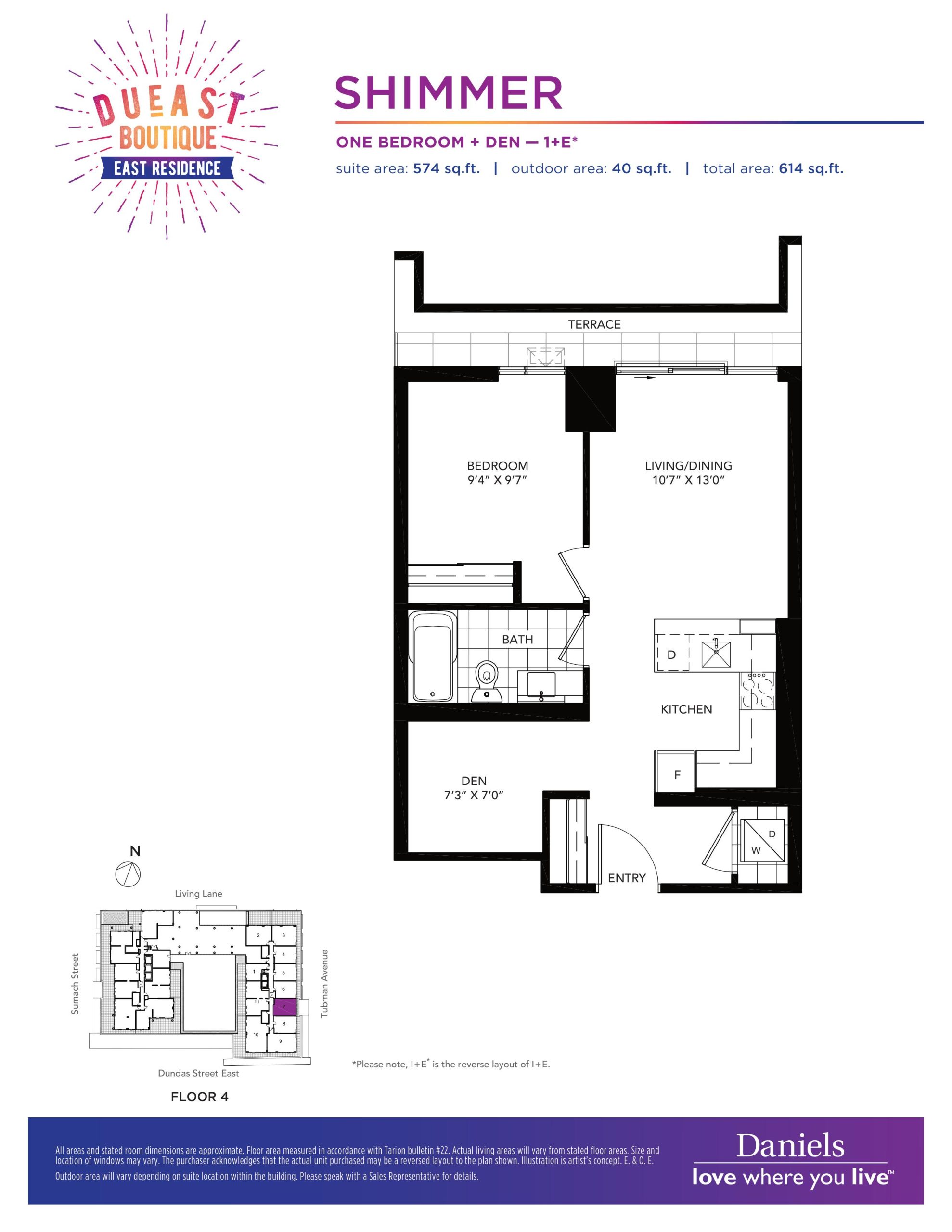 Shimmer floor plan
