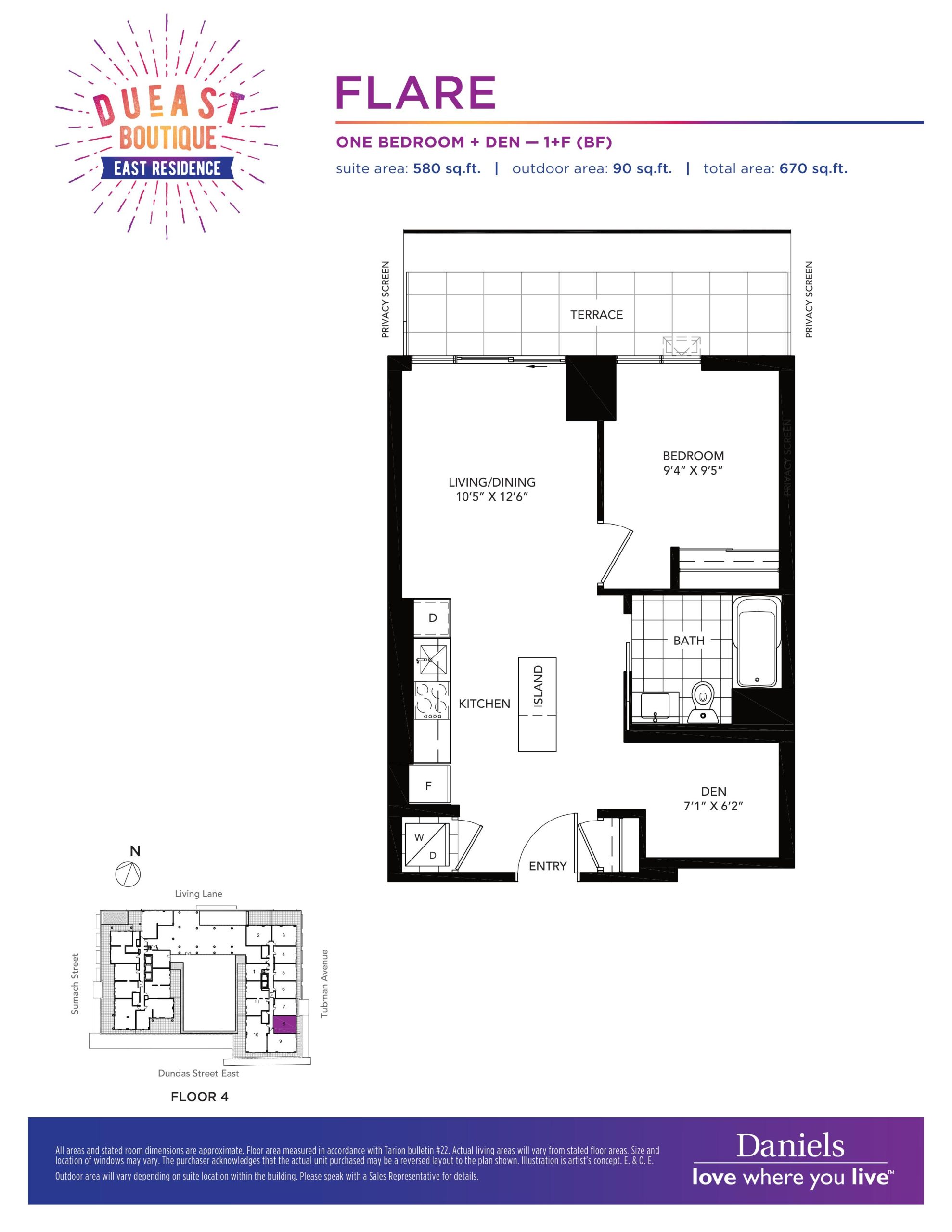 Flare floor plan
