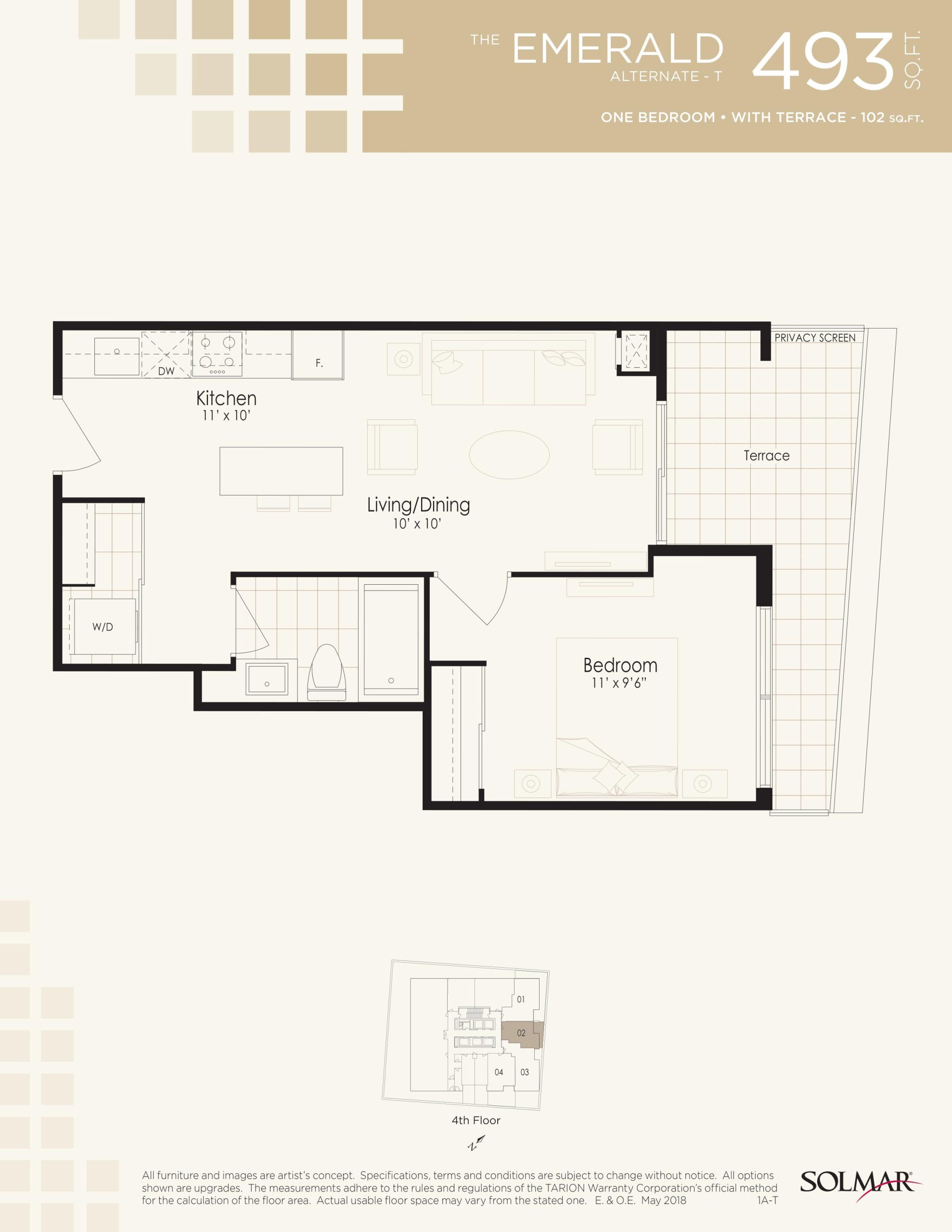 The Emerald Alternate T floor plan