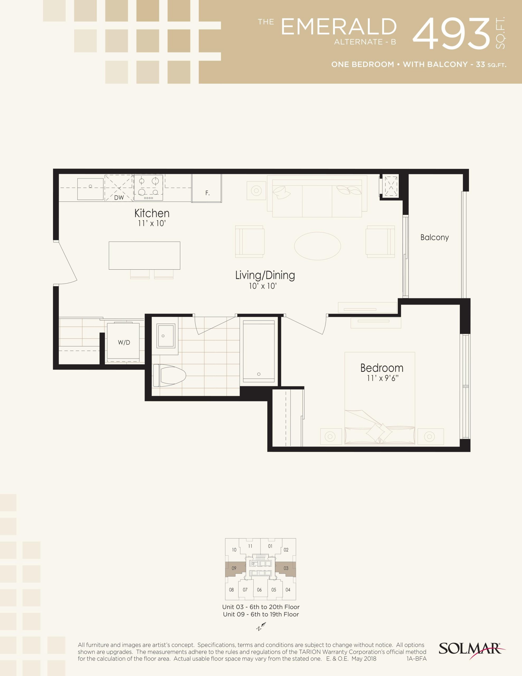 The Emerald Alternate B floor plan