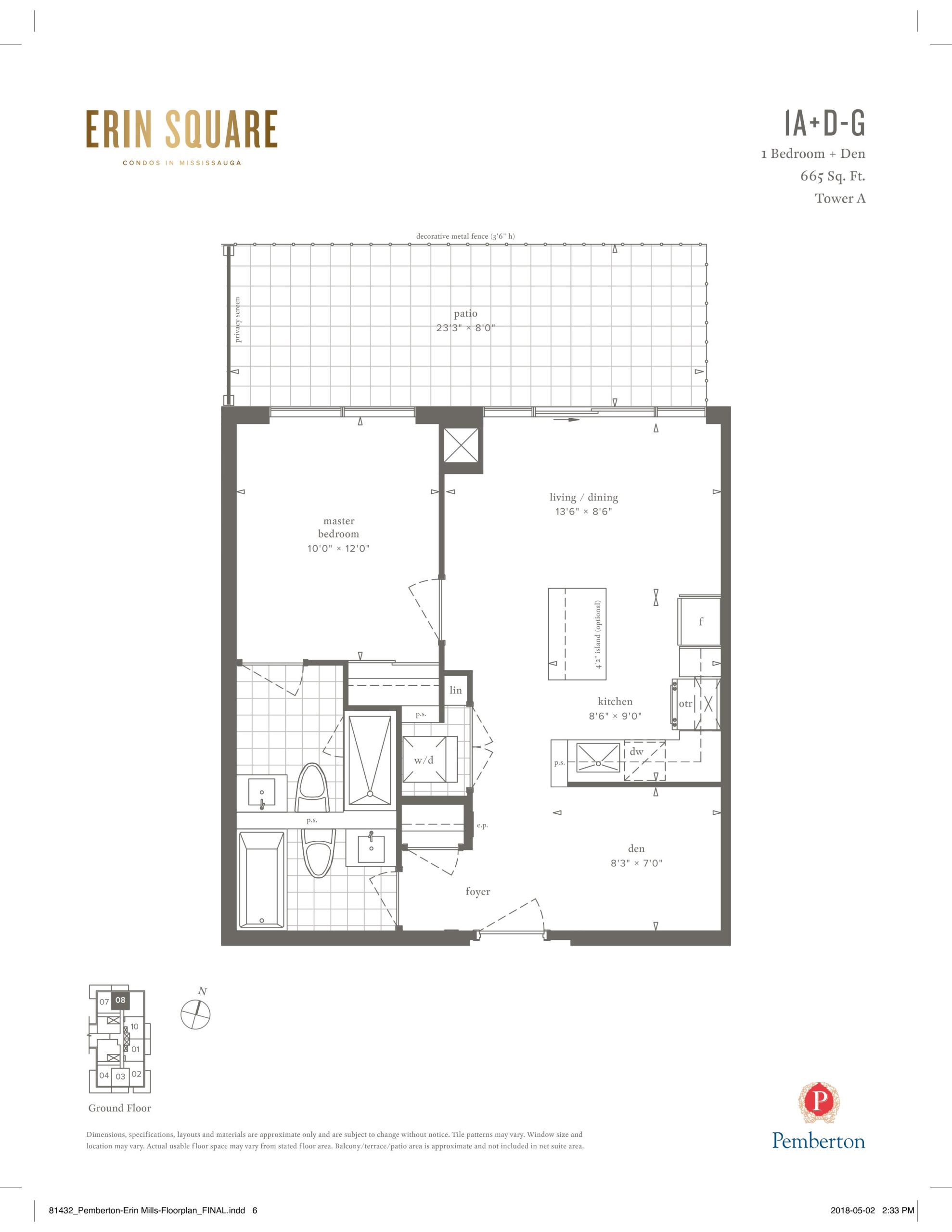 1A+D-G floor plan