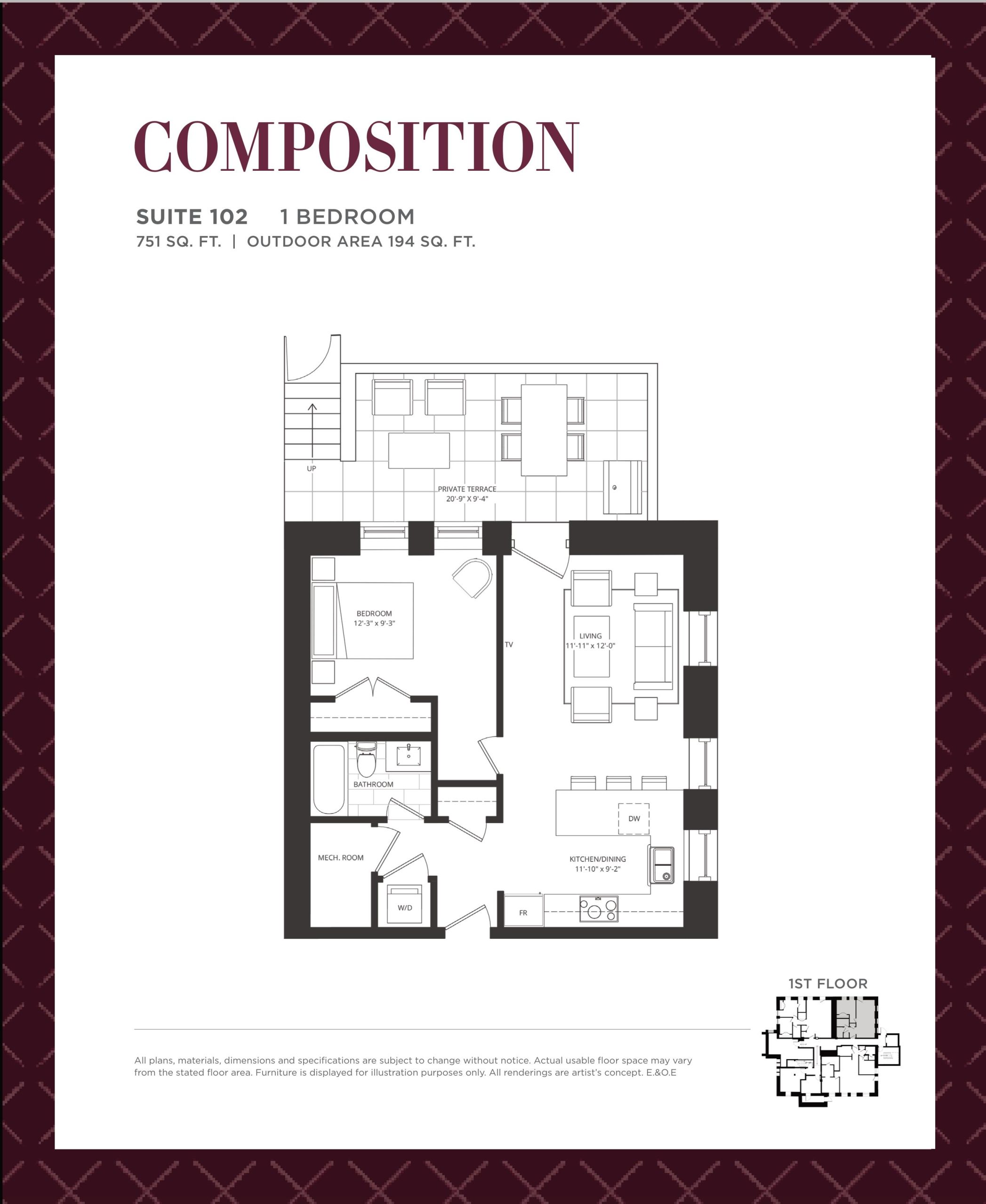 Composition floor plan