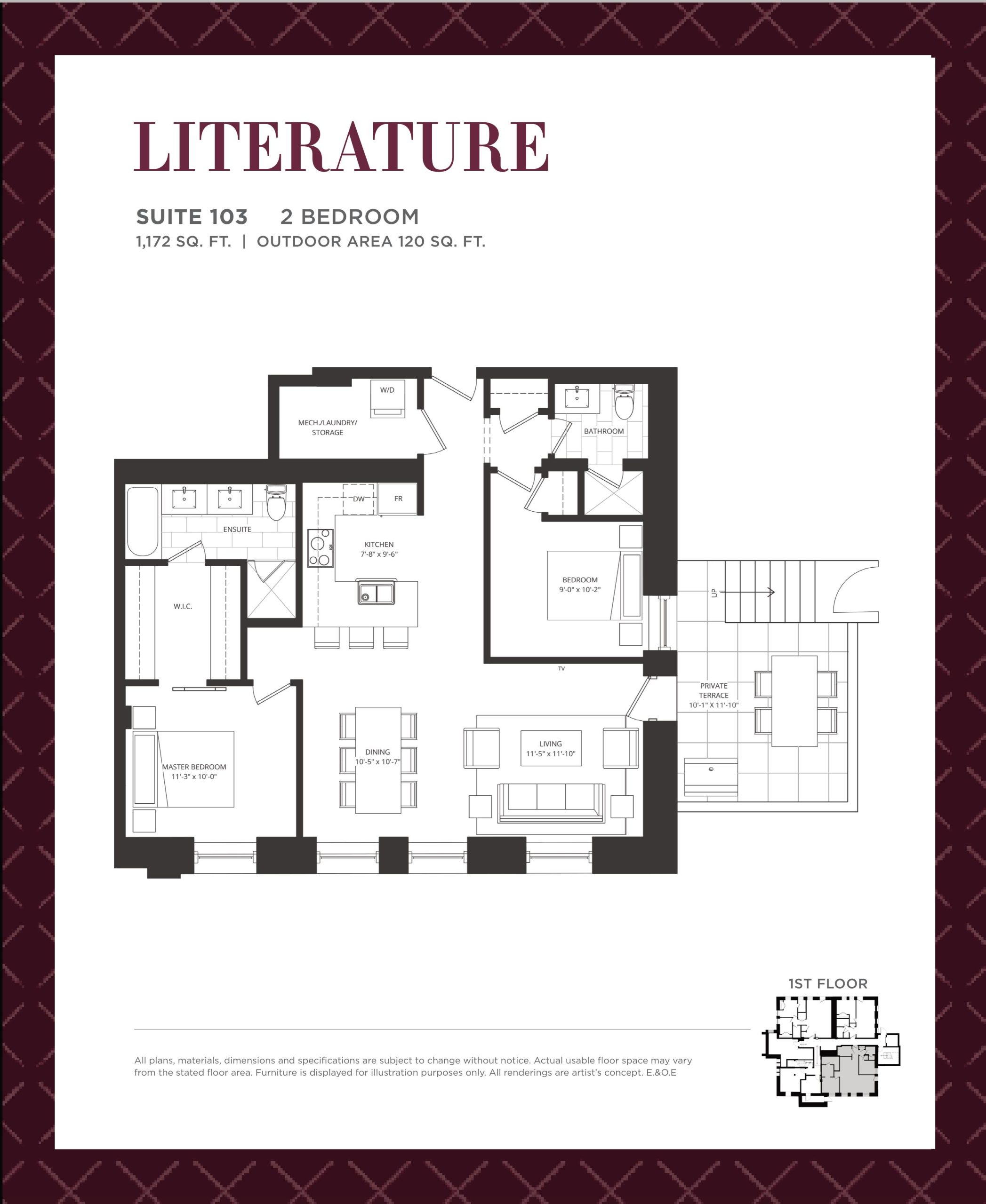Literature floor plan