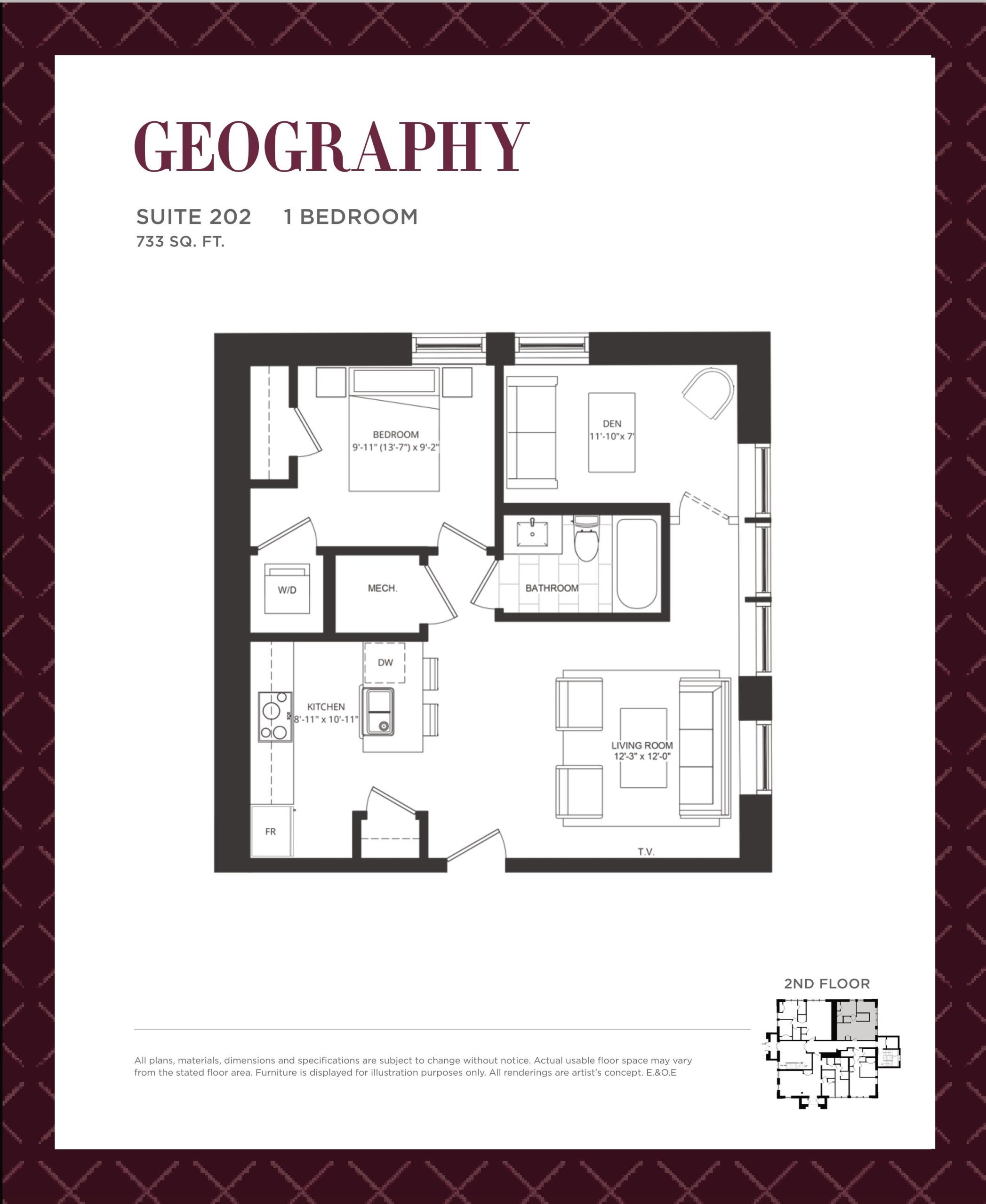 Geography floor plan